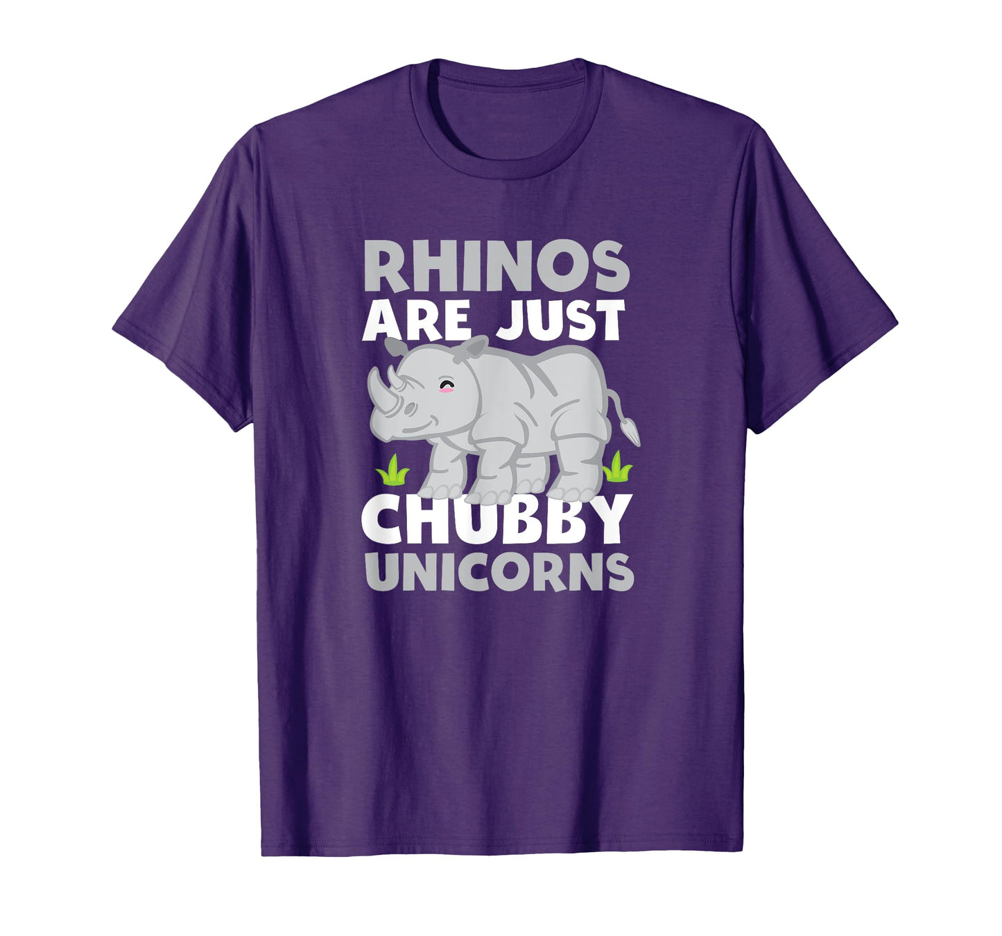 Rhinos Are Just Chubby Unicorns Funny T Shirt T-Shirt