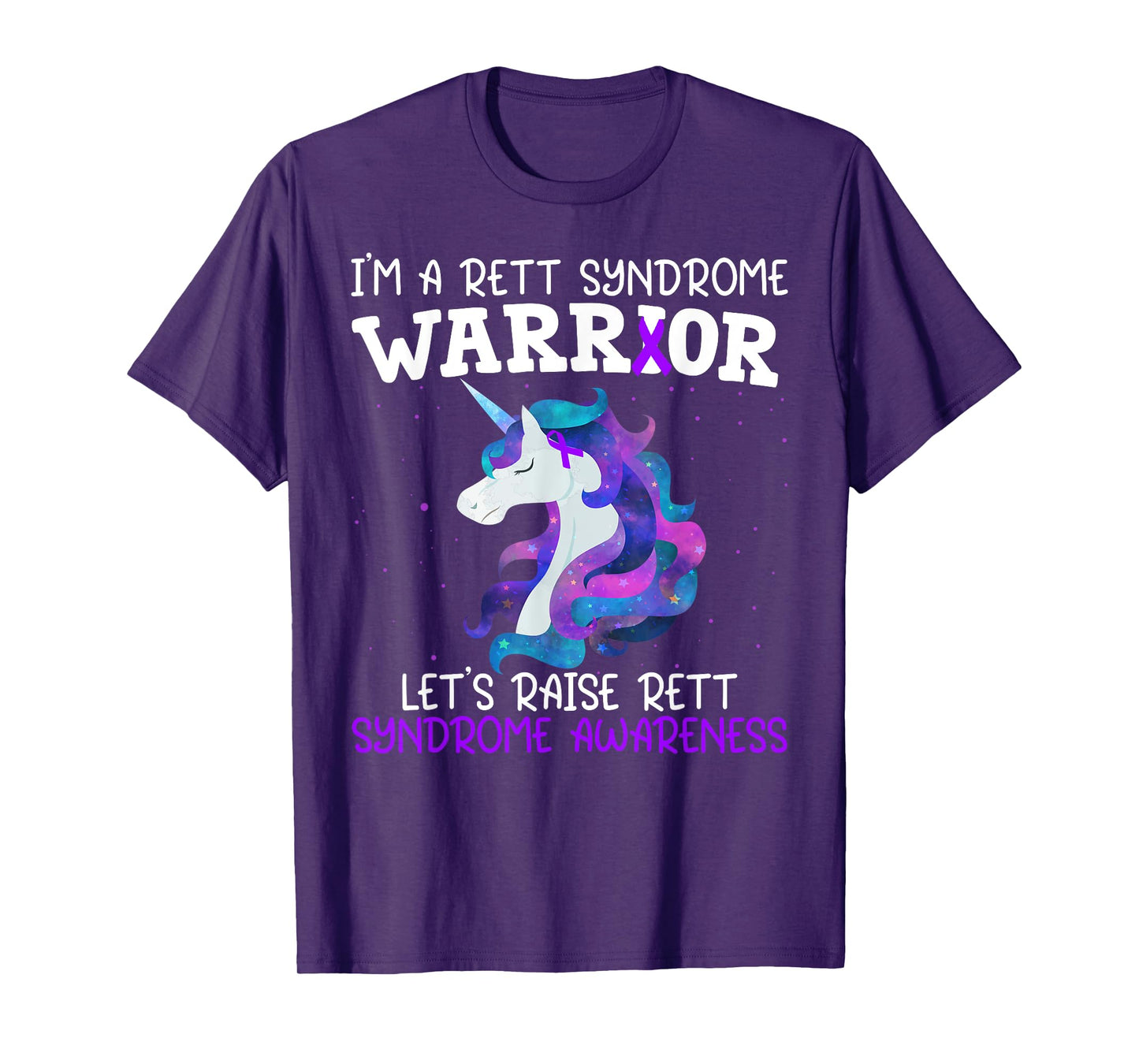 Unicorn Rett Syndrome Warrior Gift Rett Syndrome Awareness T-Shirt