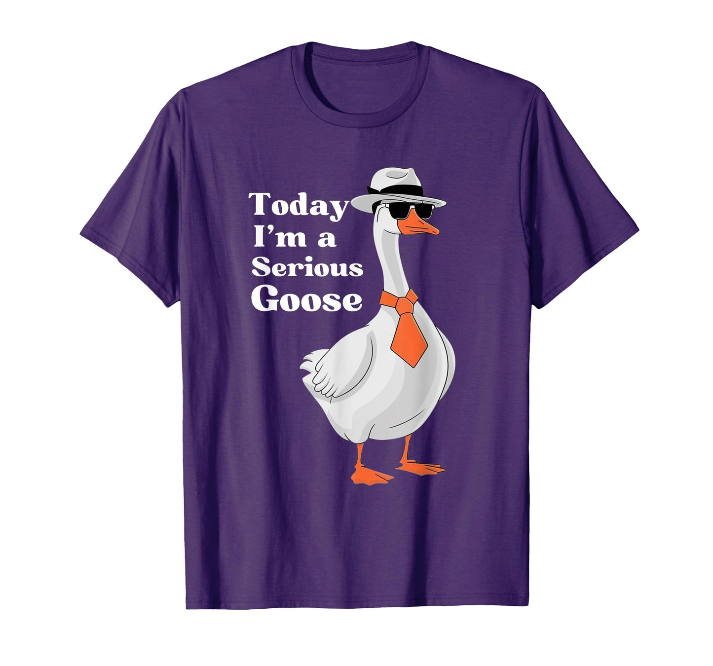 Today I'm A Serious Goose Funny Silly Goose Cute Men Women T-Shirt