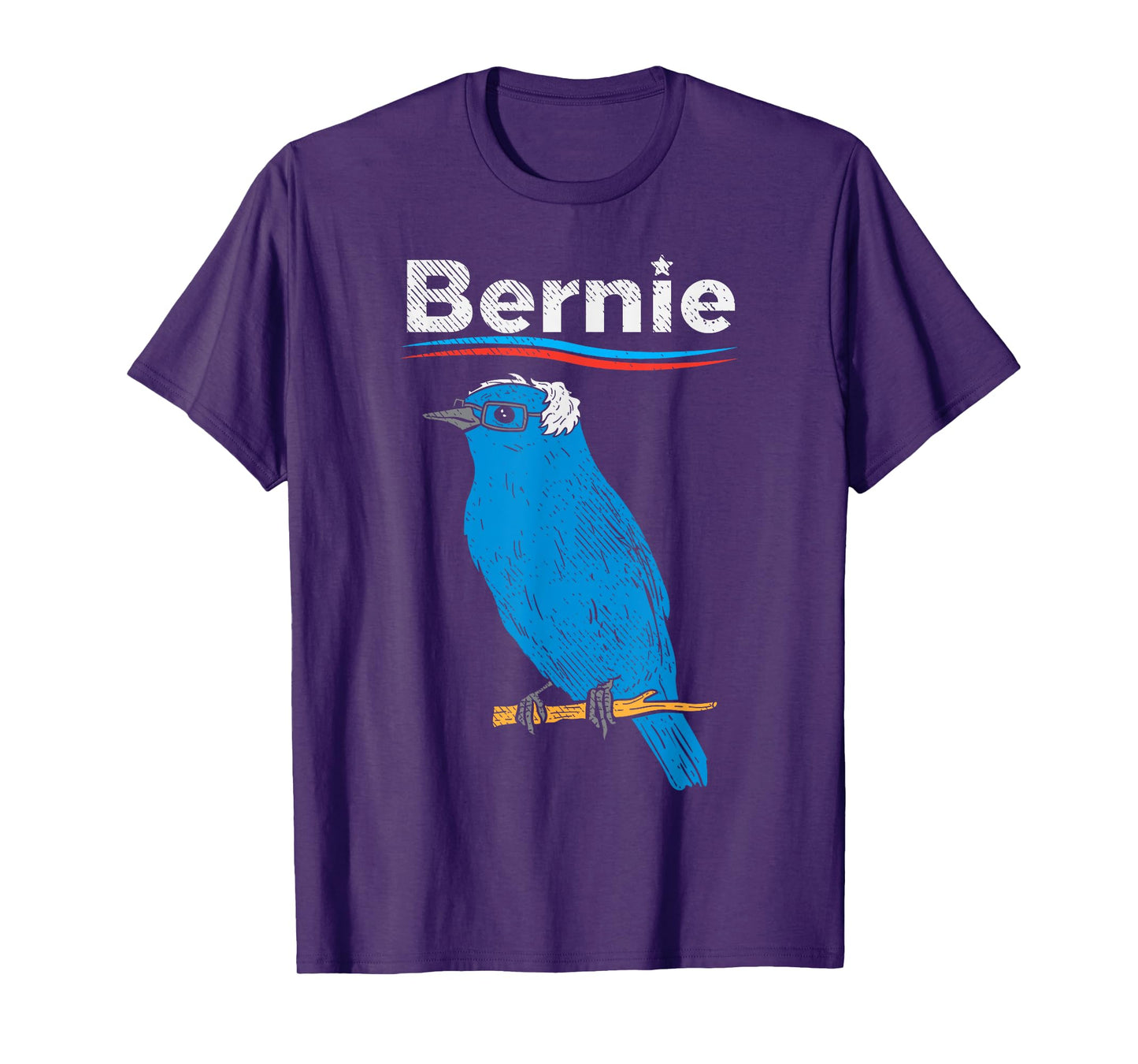 Bernie Sanders Blue Bird Glasses Wig 2020 Election President T-Shirt
