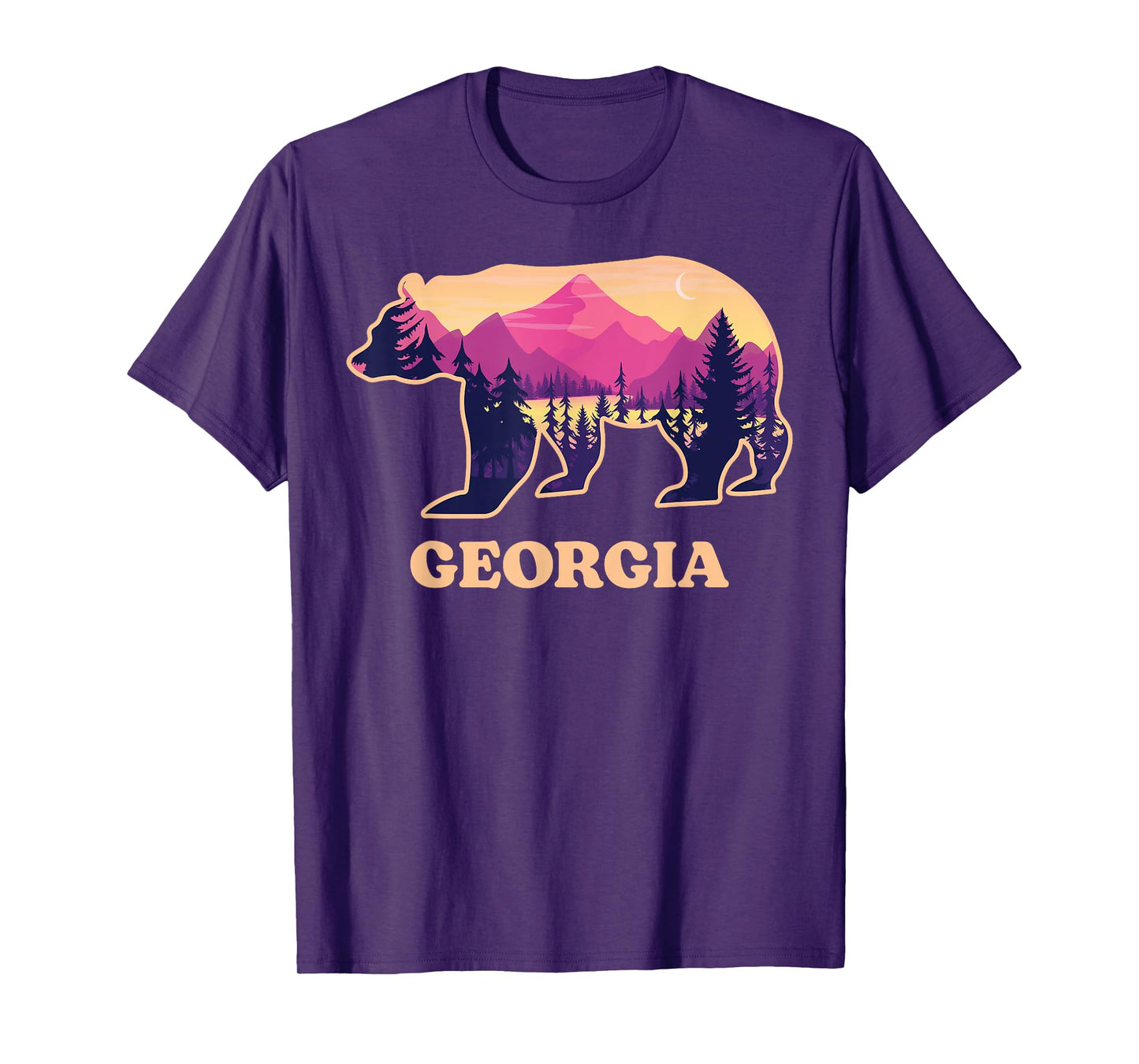 Bear Blue Ridge Georgia GA Vintage Retro Hiking Souvenirs T-Shirt