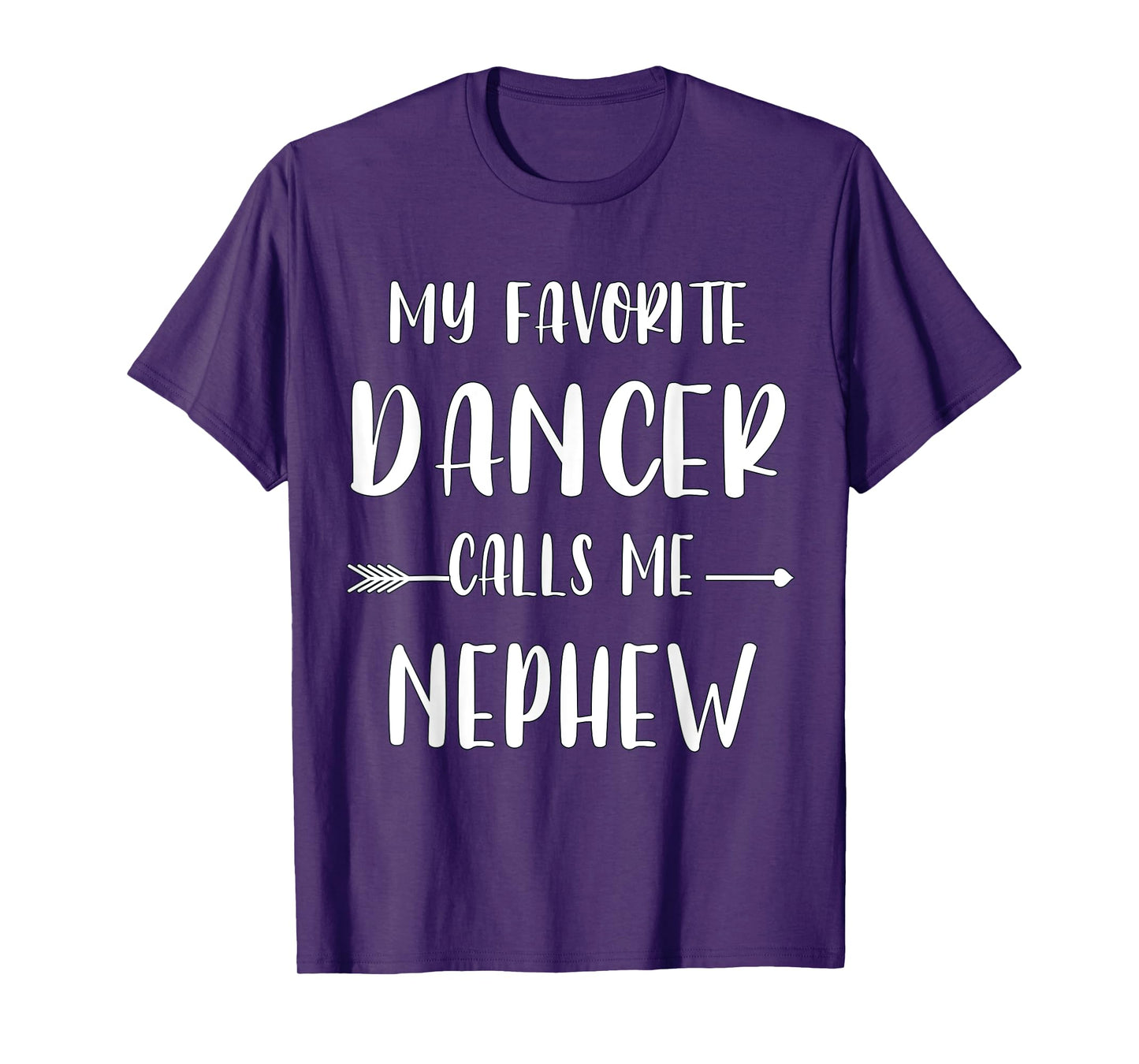 Dancer My Favorite Dancer Calls Me Nephew Vintage Xmas T-Shirt