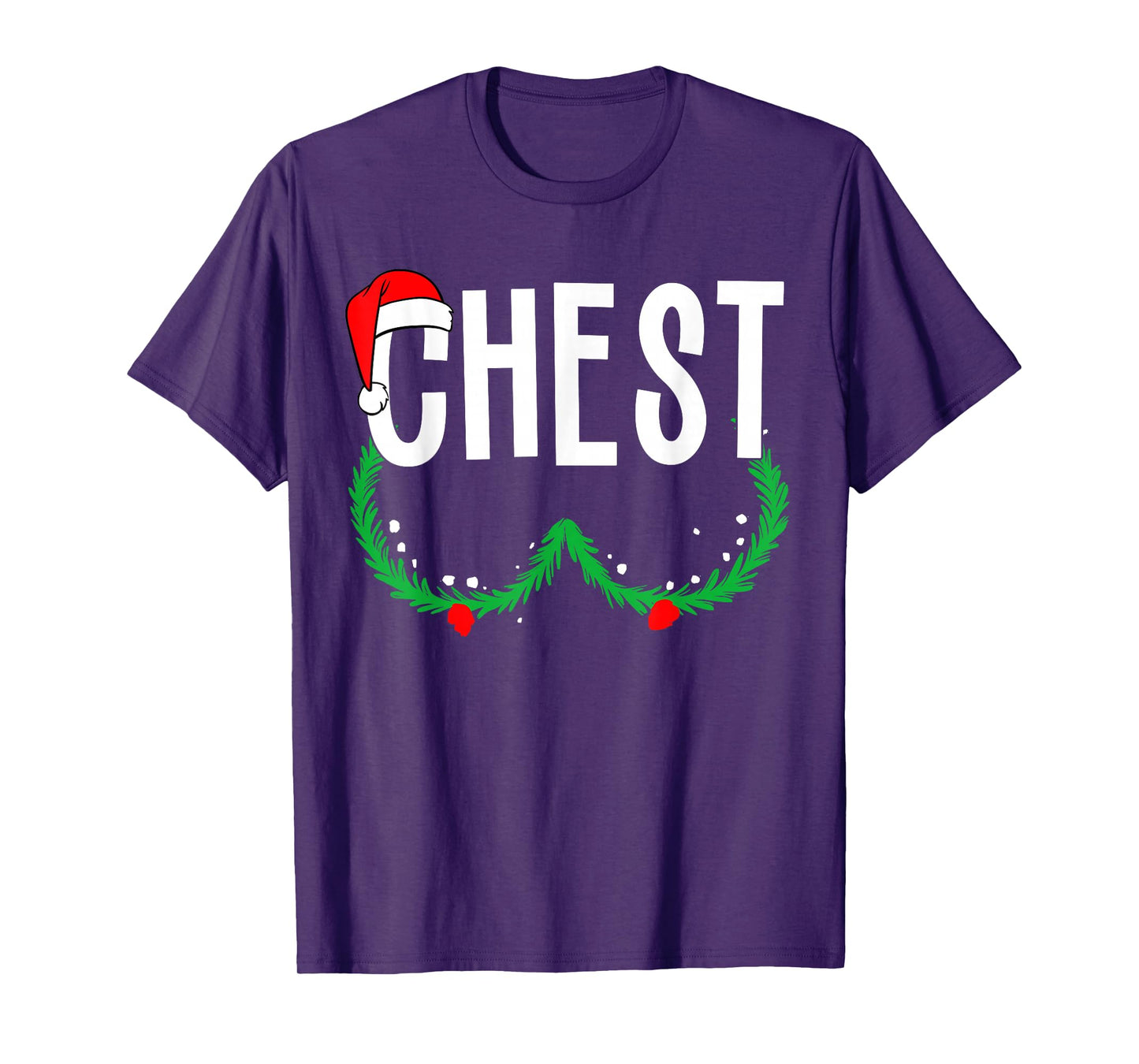 Chest Nuts Matching Chestnuts Funny Christmas Couples Chest T-Shirt