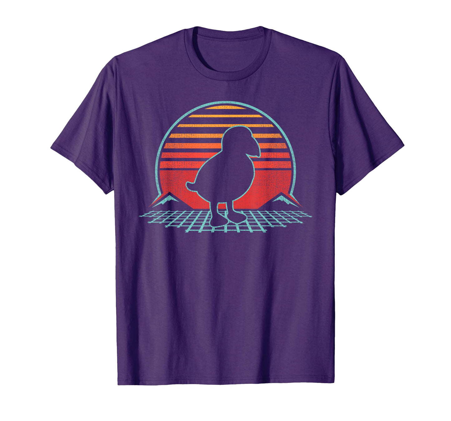 Puffin Bird Lover Animal Retro Vintage 80s Style T-Shirt