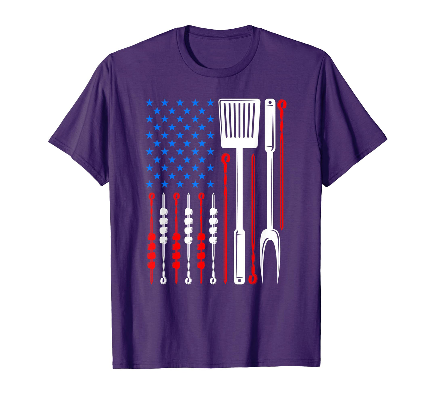 American Flag Barbecue Son Dad Husband Fathers Day Funny T-Shirt