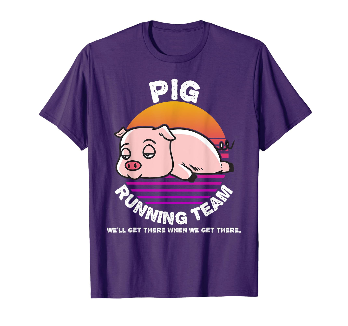 Funny Farm Pig Running Team Shirt Kids Men Women Gift T-Shirt