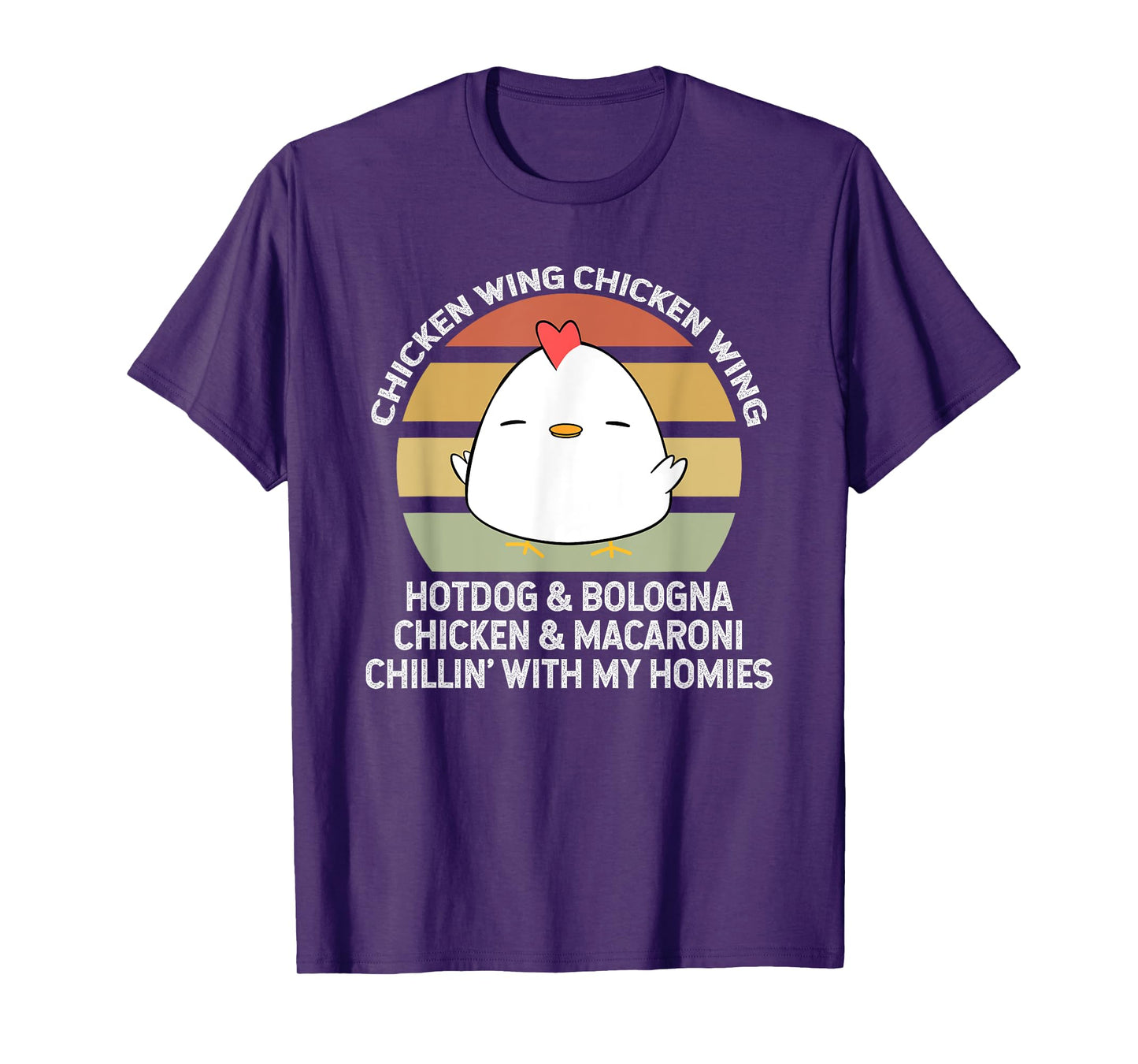 Chicken Wing Chicken Wing Hot Dog and Bologna T-Shirt