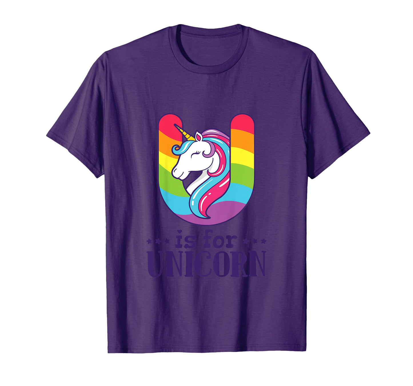 U Is For Unicorn Alphabet T-Shirt