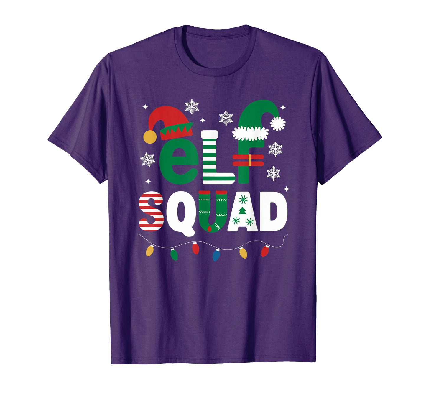 Elf Family Christmas Matching Pajamas Xmas Elf Squad Gifts T-Shirt