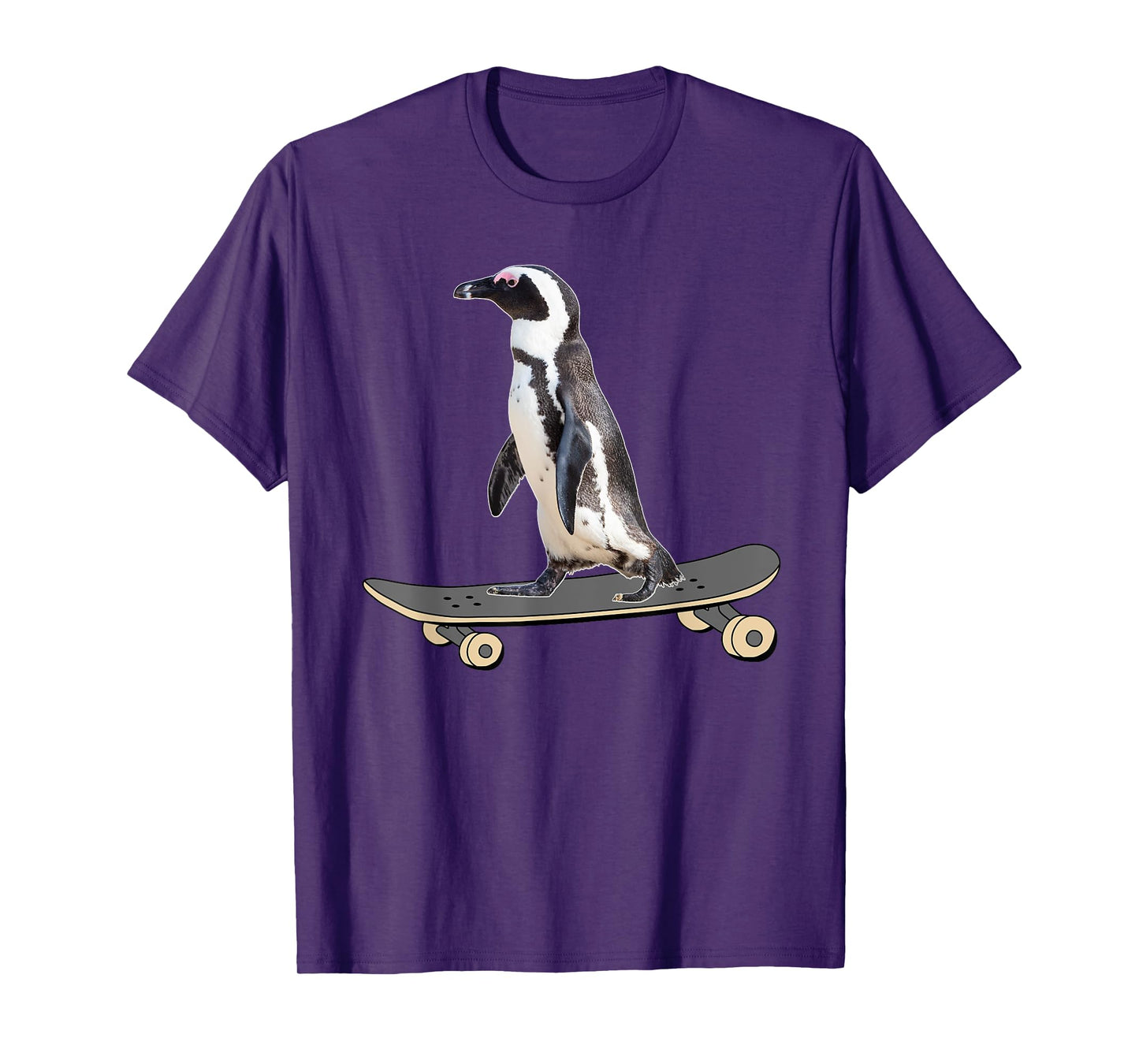 Penguin on Skateboard Funny Skateboarder Penguin T-Shirt