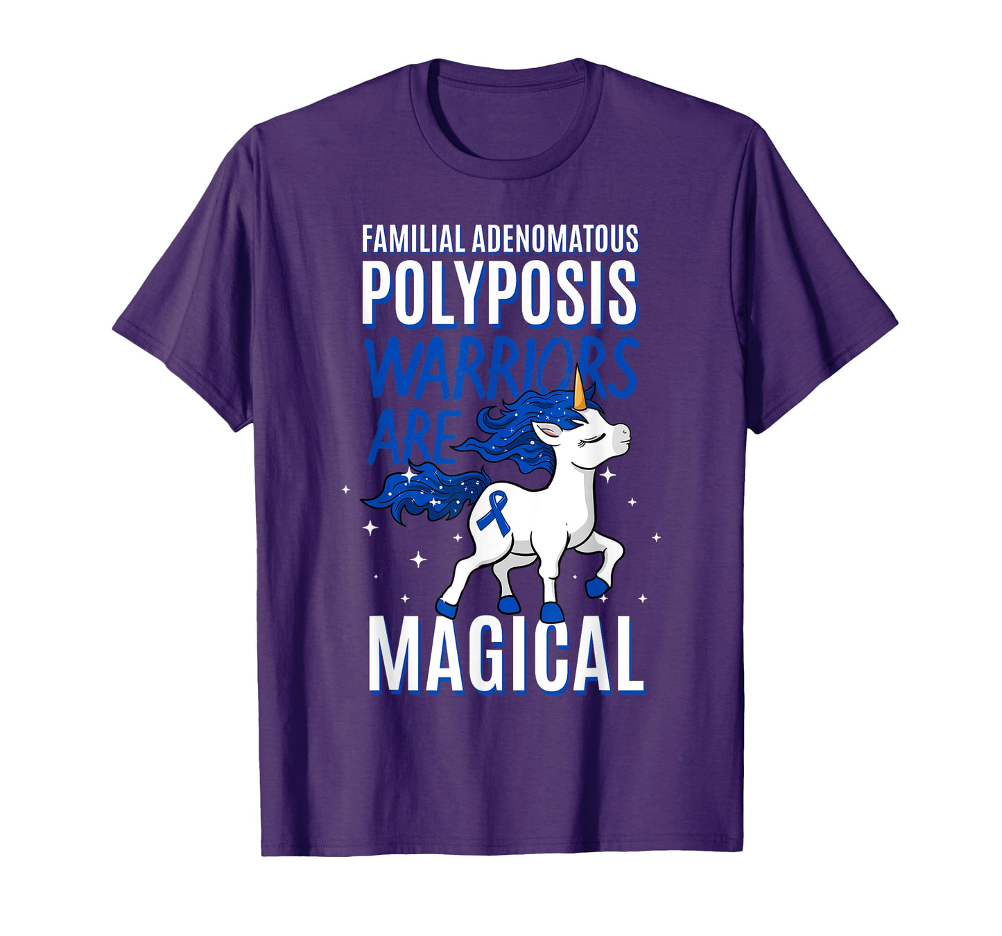 Familial Adenomatous Polyposis Warrior FAP Awareness Unicorn T-Shirt