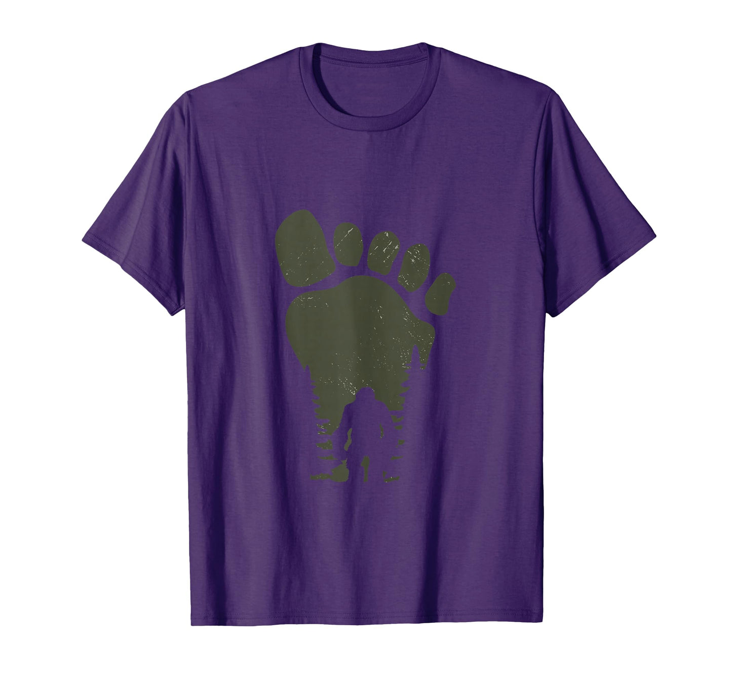 Sasquatch Or Bigfoot In The Forest Footprint Tank Top