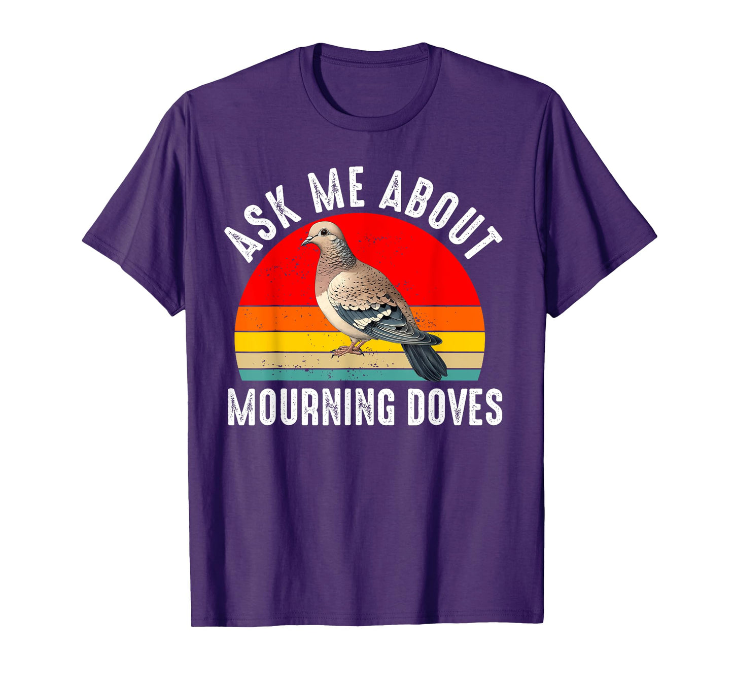Mourning Dove Bird Lover Women Men Girl Boys Retro Vintage T-Shirt
