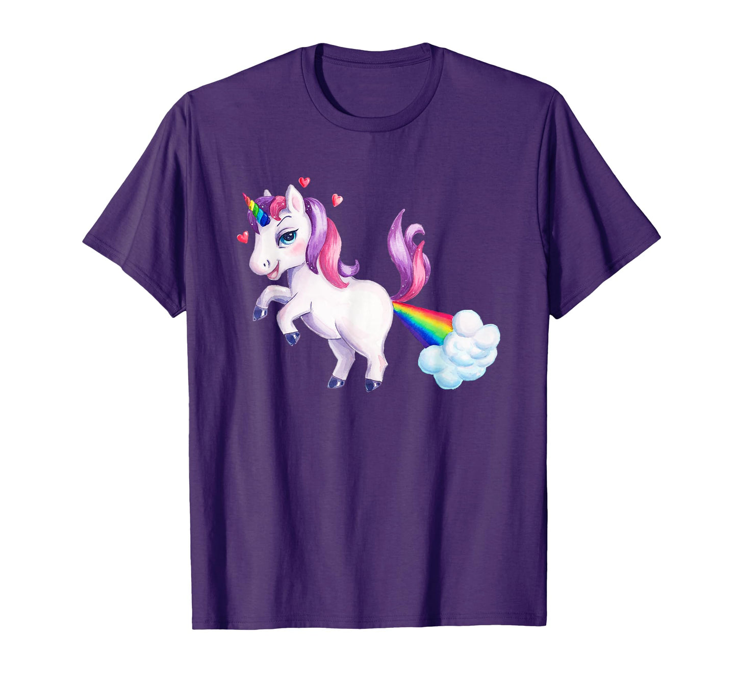 Rainbow Unicorn Fart | Funny Farting Unicorn T-Shirt