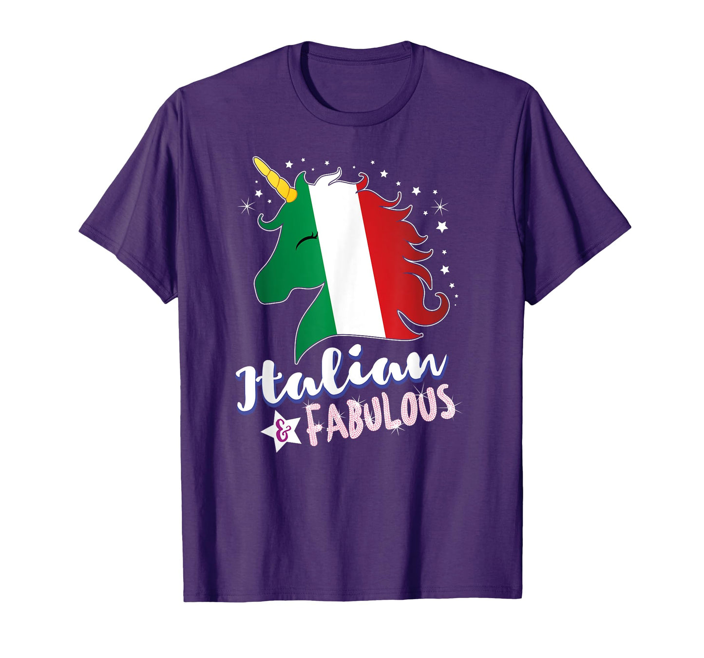 Italy Flag Italian Unicorn T-Shirt