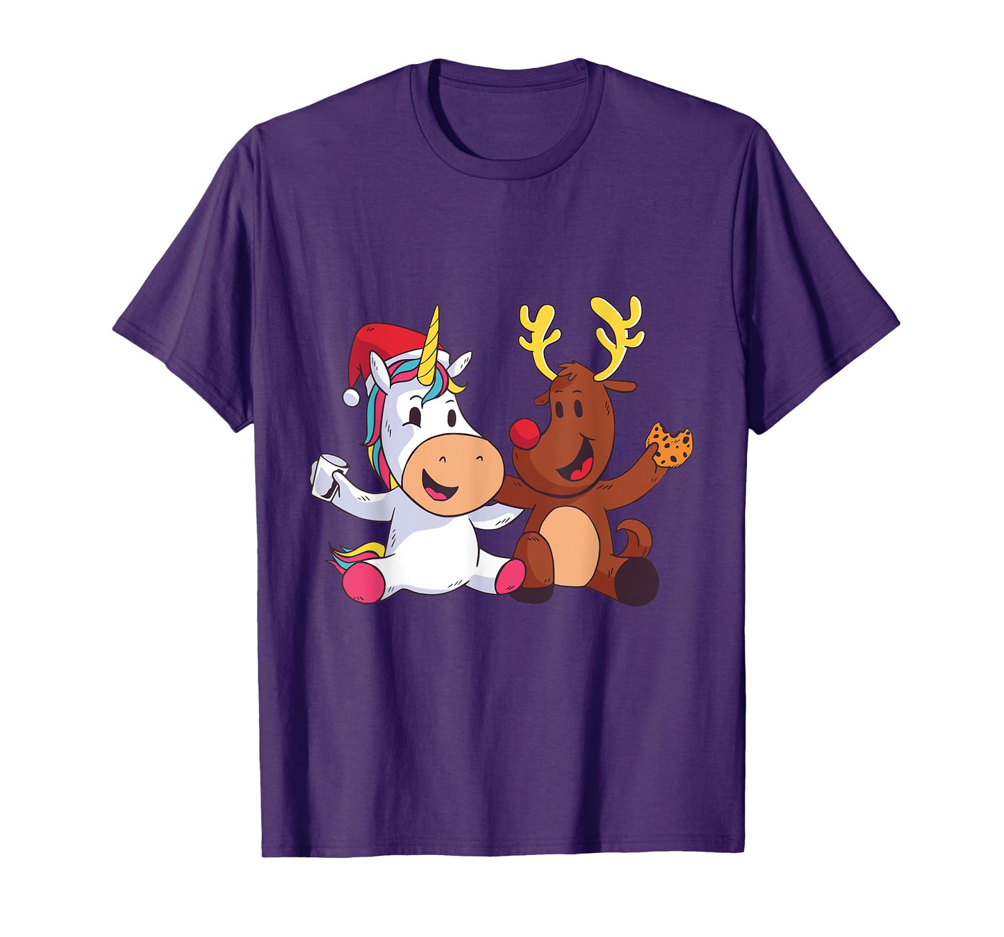 Reindeer Rudolph Christmas Ren Red Nosed Unicorn Gift T-Shirt