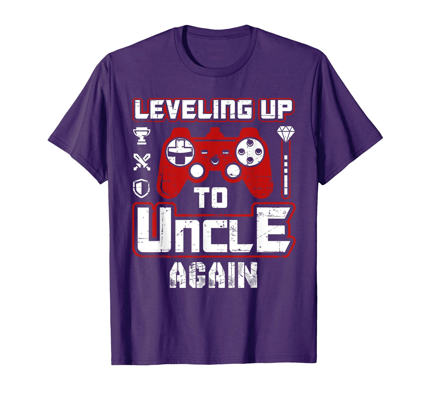 Leveling Up To Uncle Again Pregnancy Announcement T-Shirt