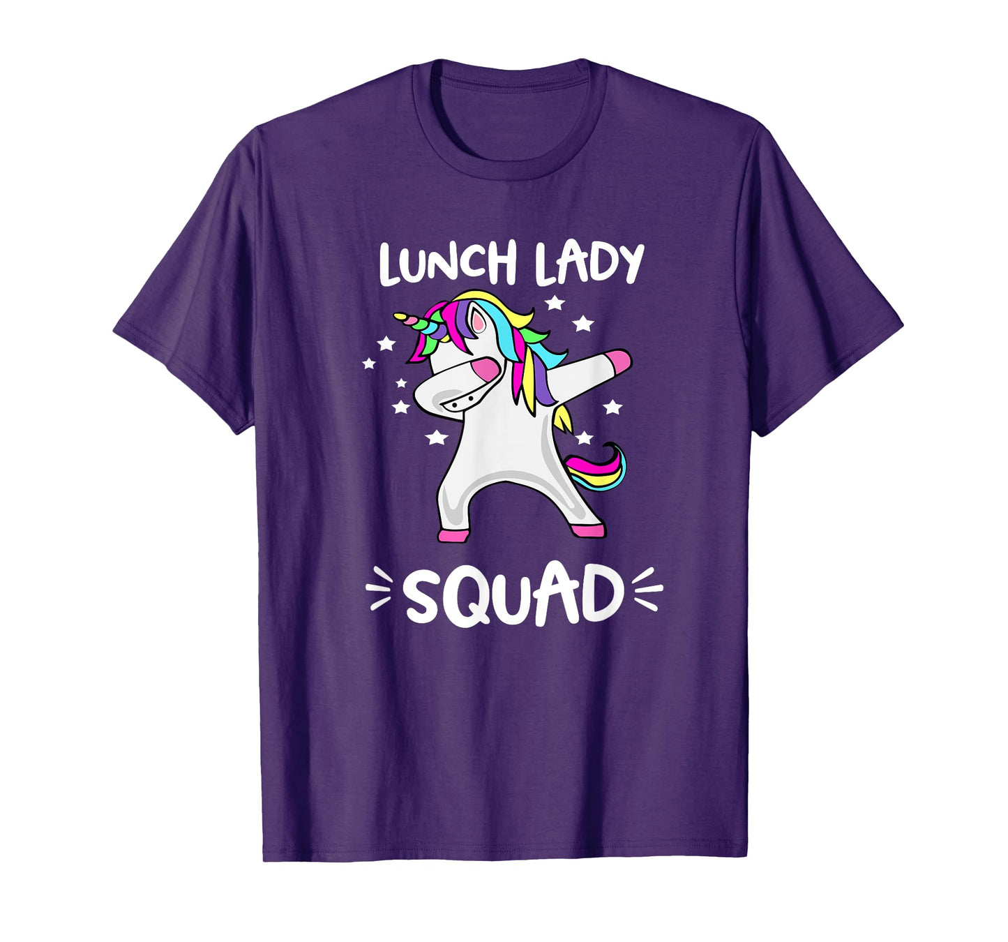 Lunch Lady Squad Dabbing Unicorn Lunch Lady T-Shirt