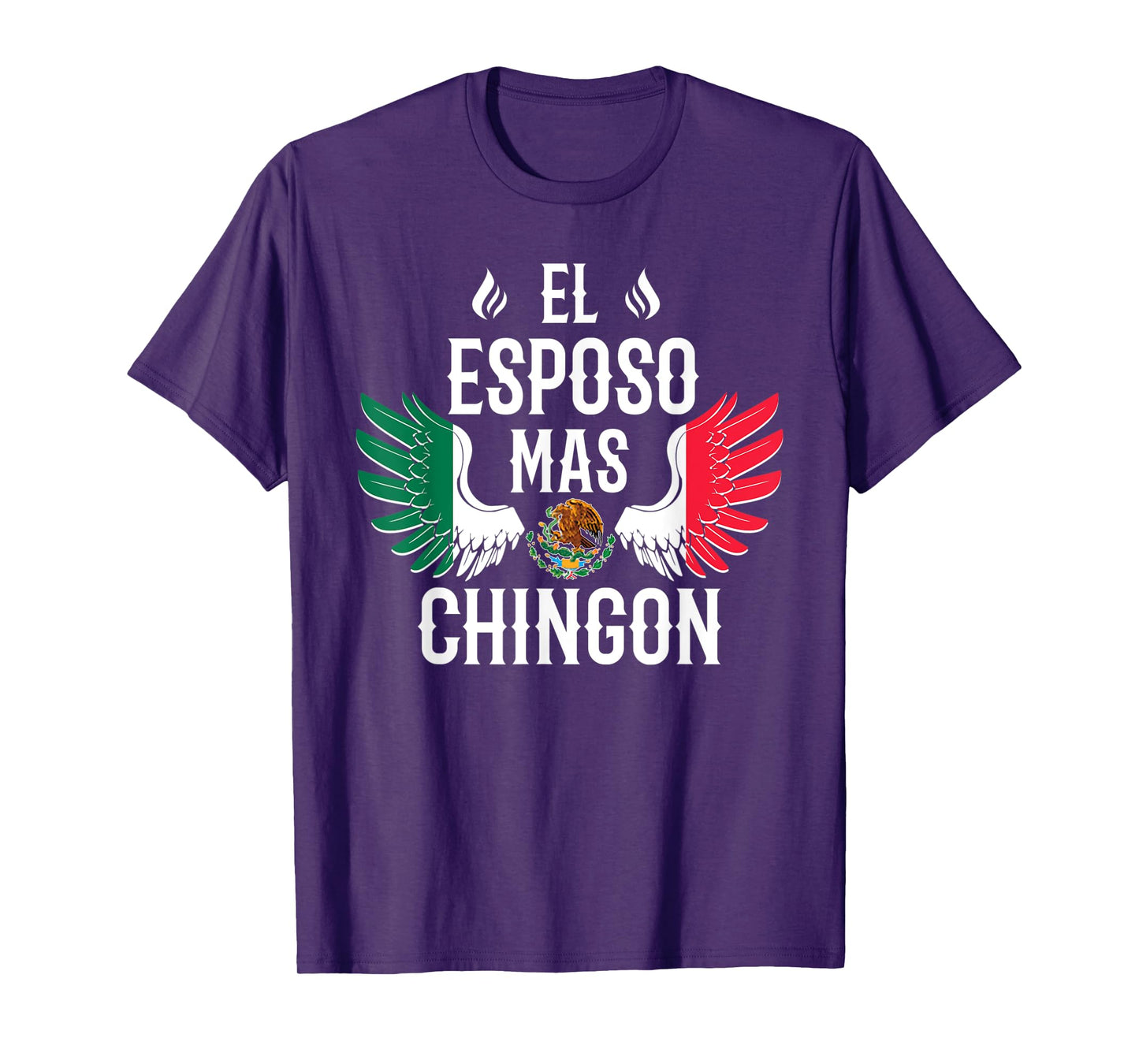 Mens El Esposo Mas Chingon Spanish Husband Mexican Flag Eagle T-Shirt