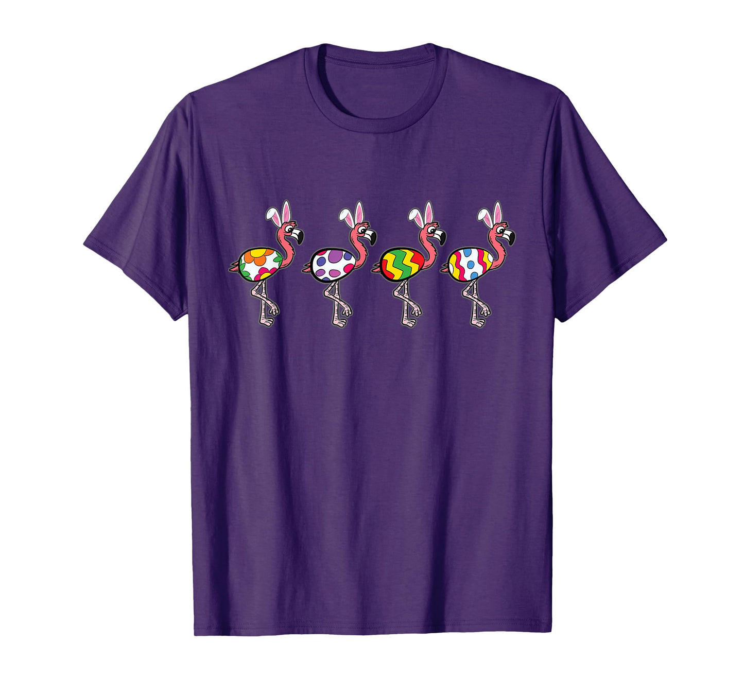 Flamingo Egg Bunny Ears Easter Cute Bird Rabbit Spring T-Shirt