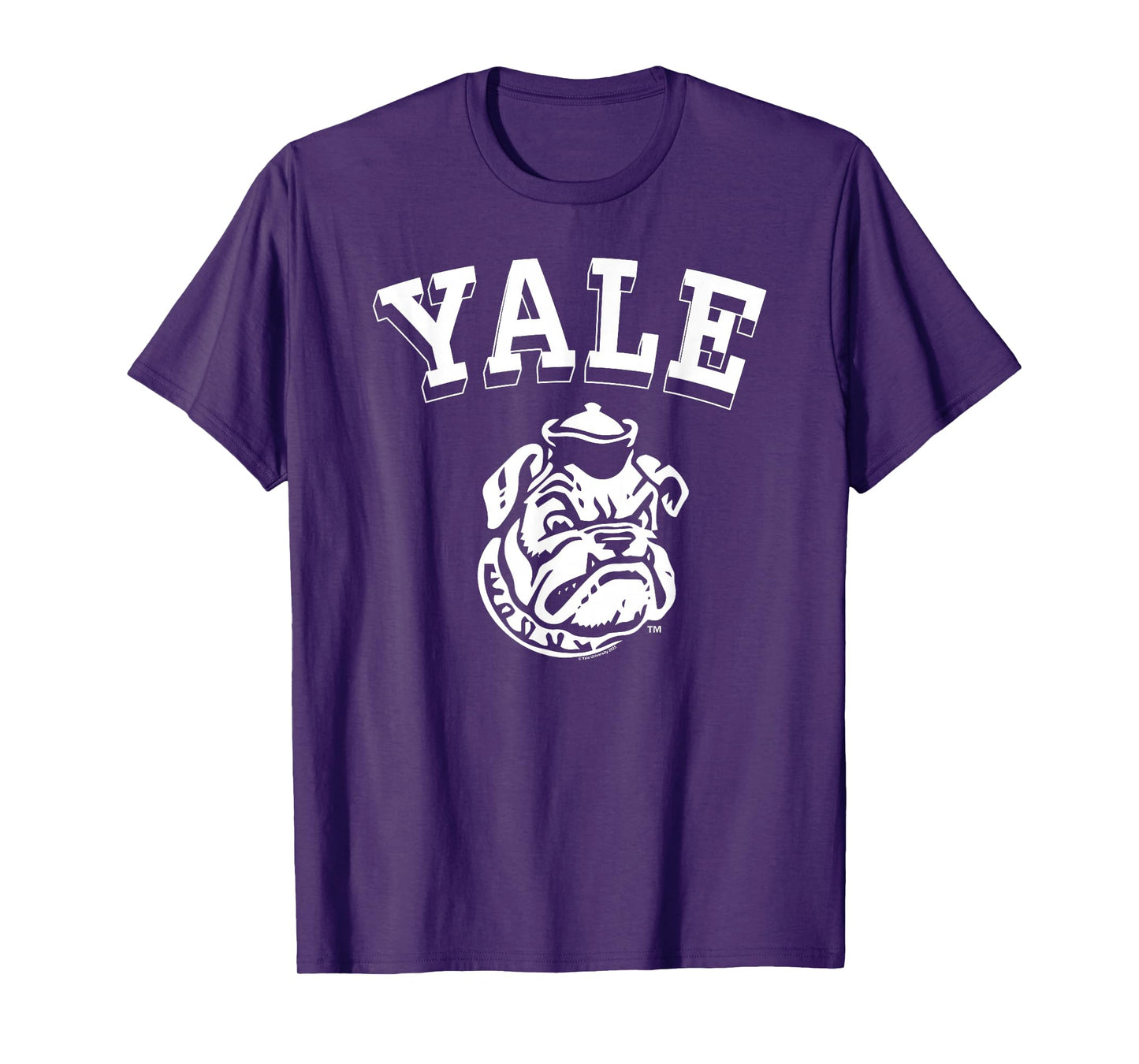 Yale University Cartoon Bulldog Handsome Dan Yale Logo T-Shirt