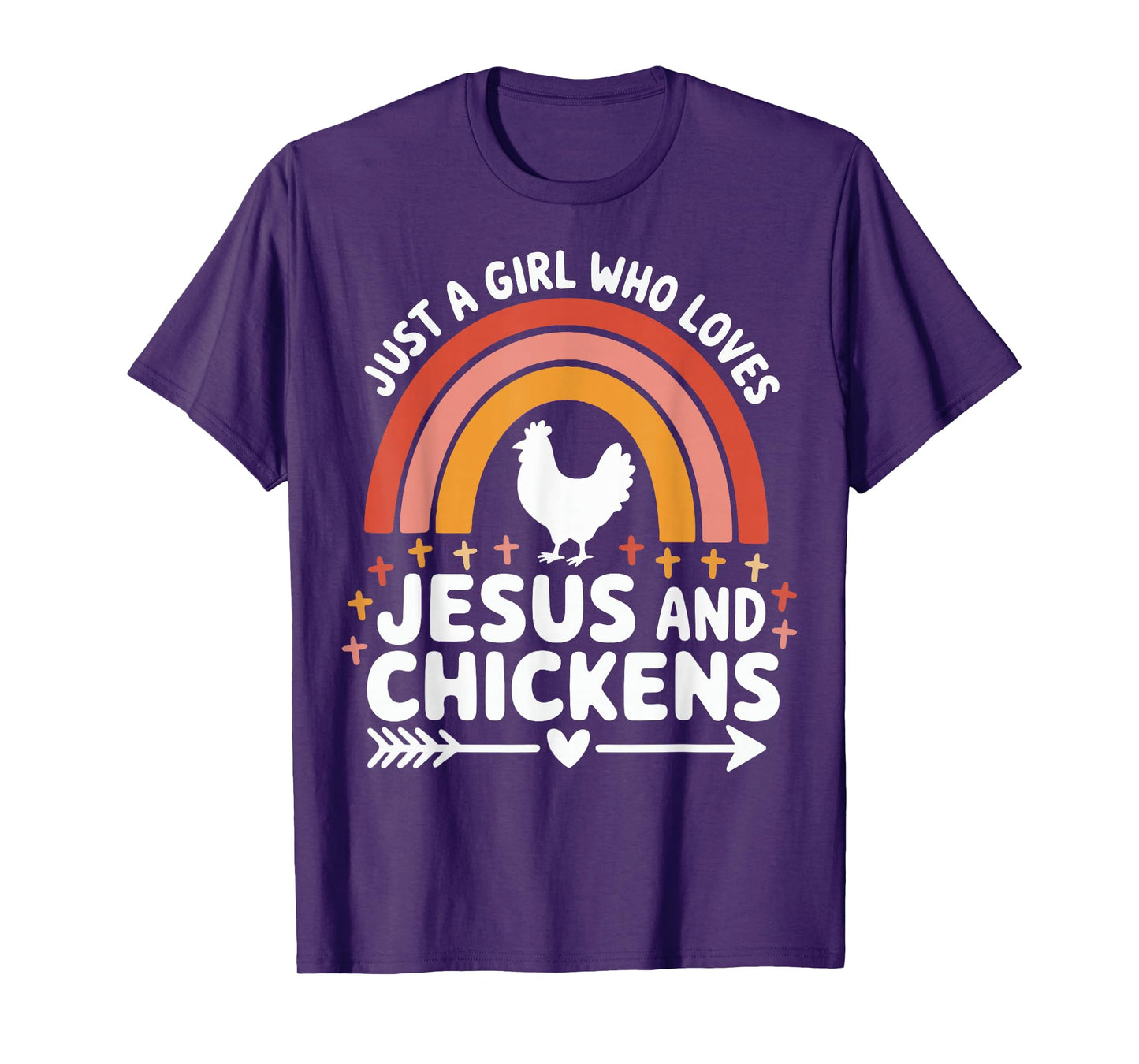 Just A Girl Who Loves Jesus And Chickens T-Shirt