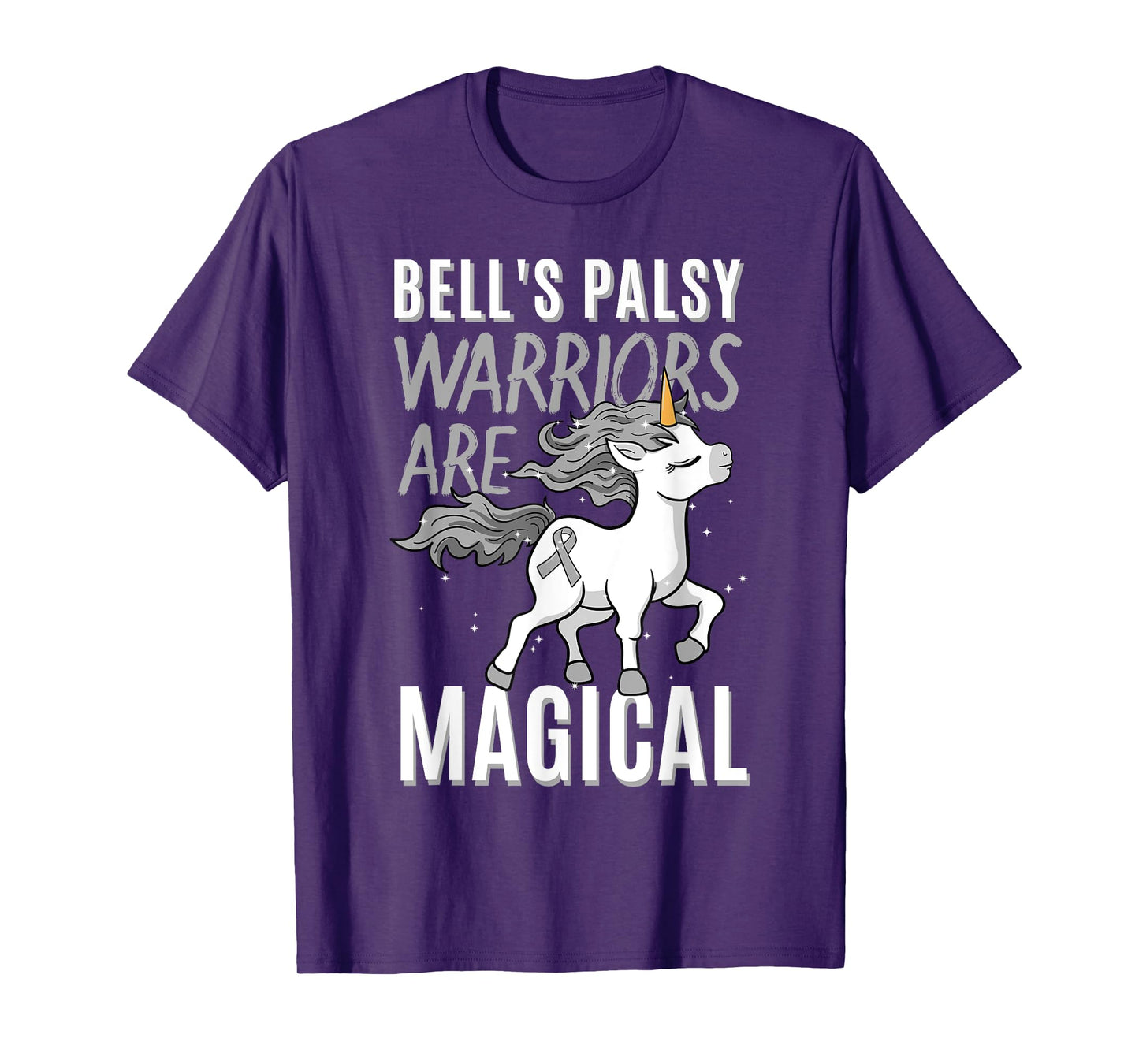Bell's Palsy Warrior Idiopathic Facial Paralysis Unicorn T-Shirt