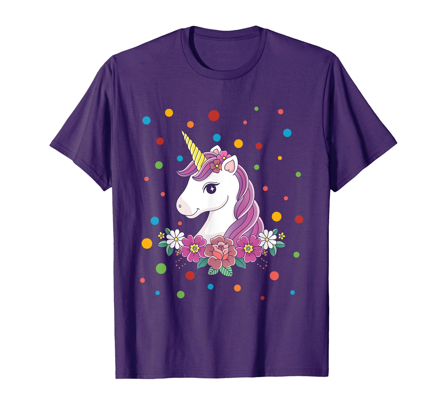 Dot Day Shirt Polka Dots Dotted Unicorn Kid Girls Youth T-Shirt