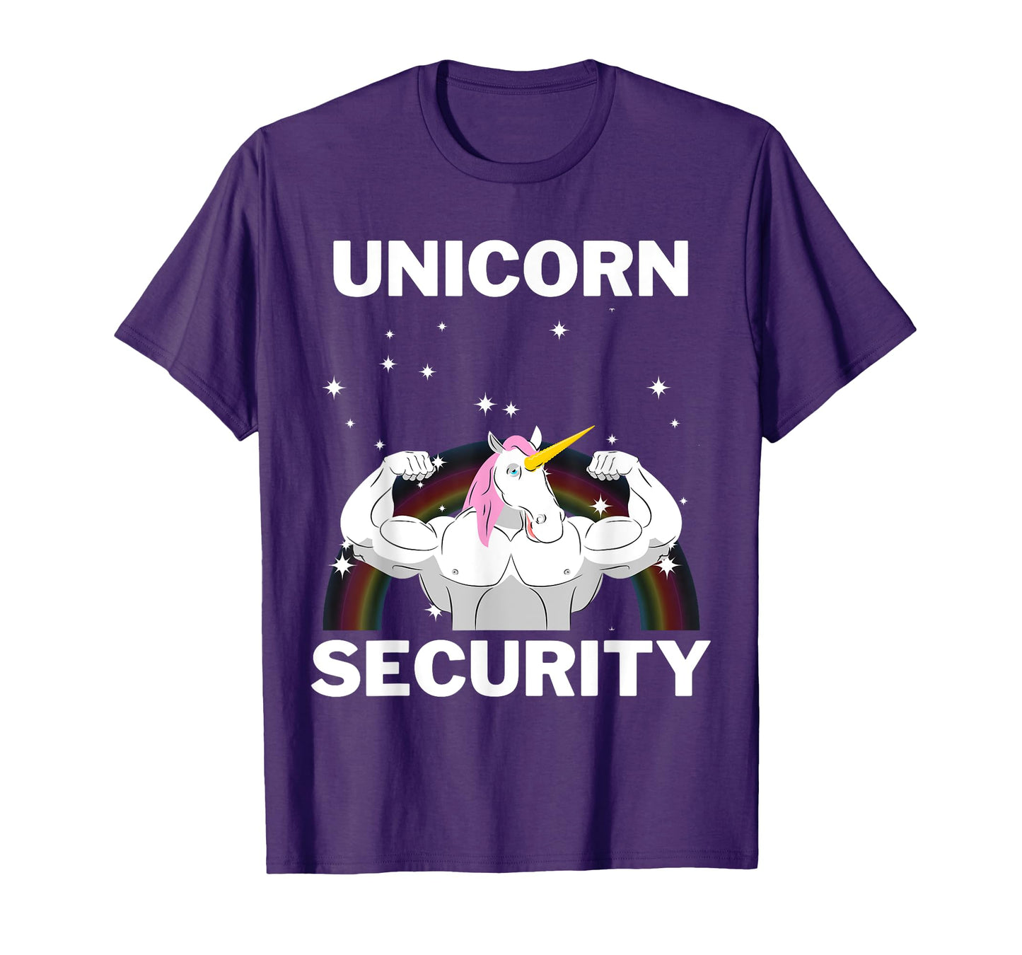 Unicorn Security Funny Gift Buff Strong T-Shirt