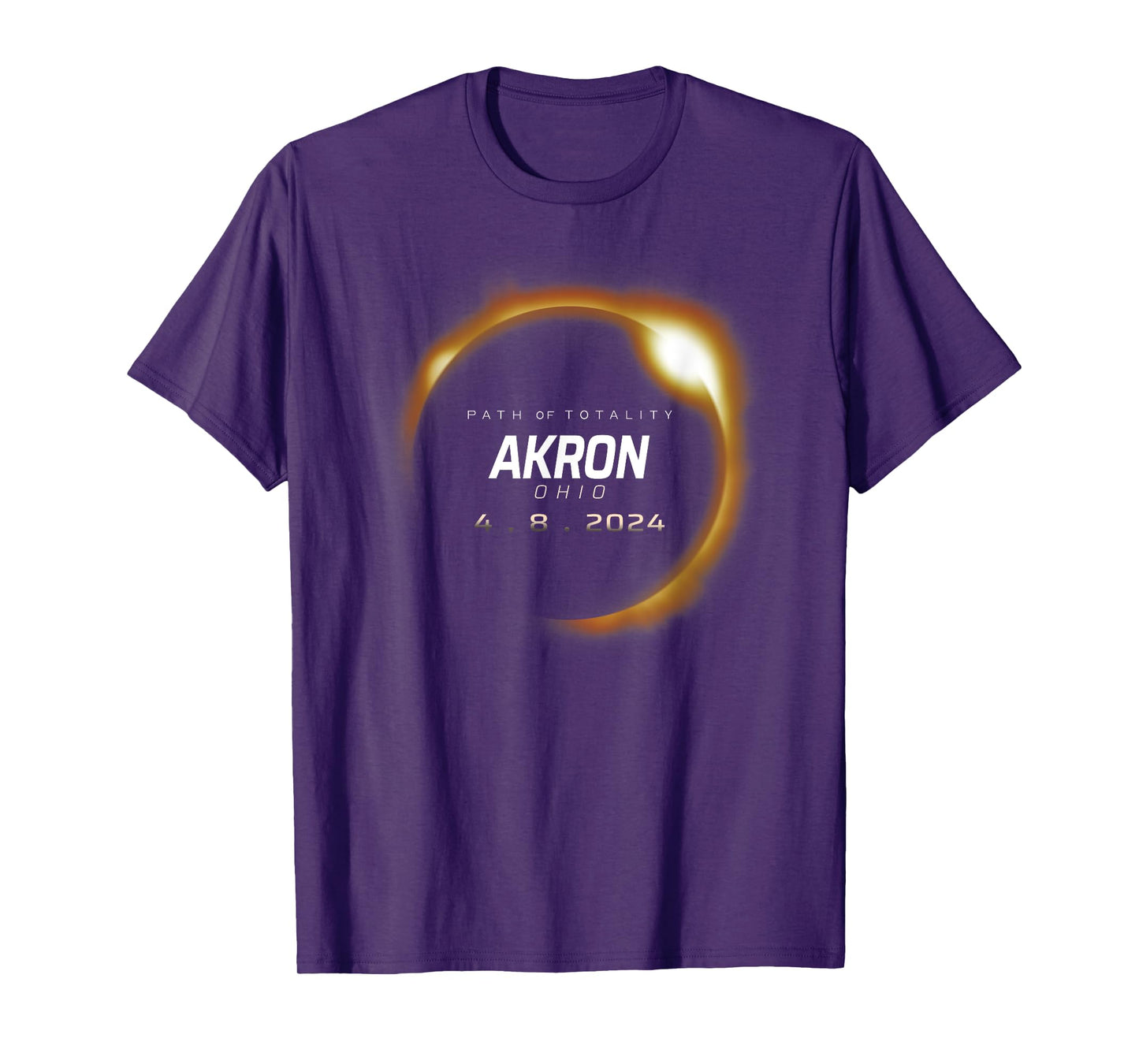 Total Solar Eclipse 2024 Akron Ohio April 8 2024 T-Shirt