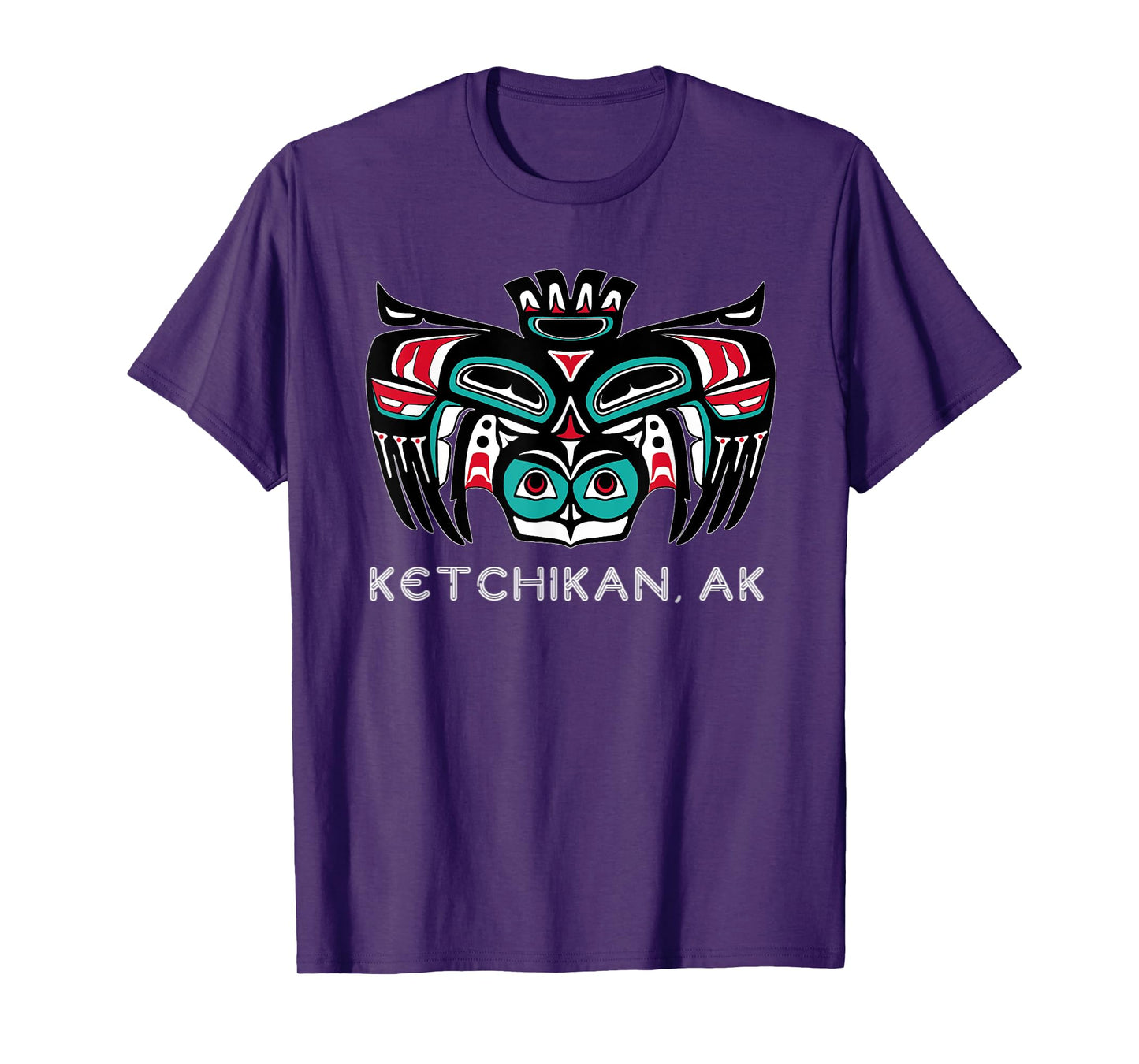 Ketchikan Alaska Native American Art Style Tlingit Owl Bird T-Shirt