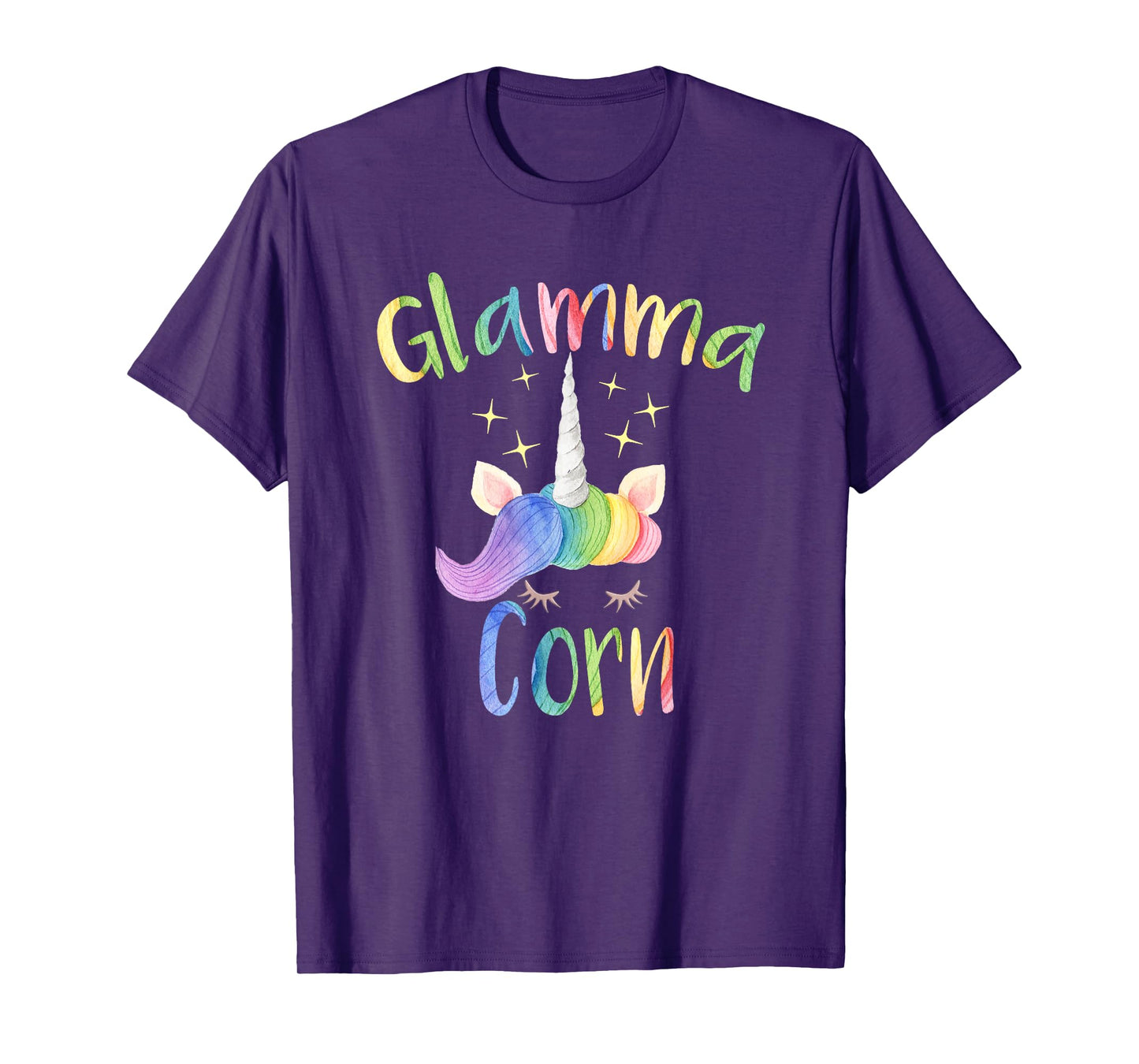 Glamma Corn Funny Unicorn Grandma T-Shirt