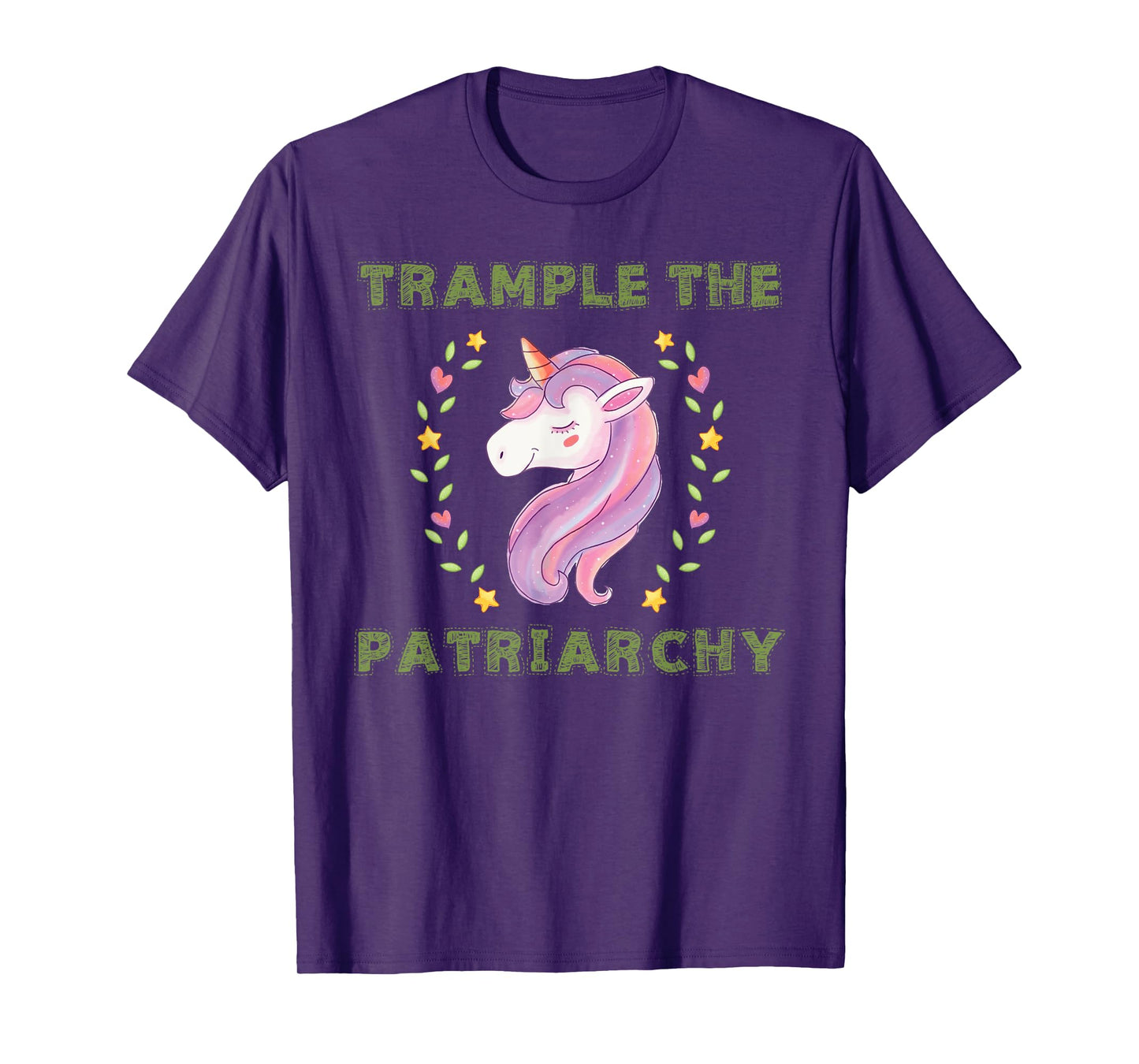 Trample The Patriarchy, Unicorn Lovers Feminist T-Shirt