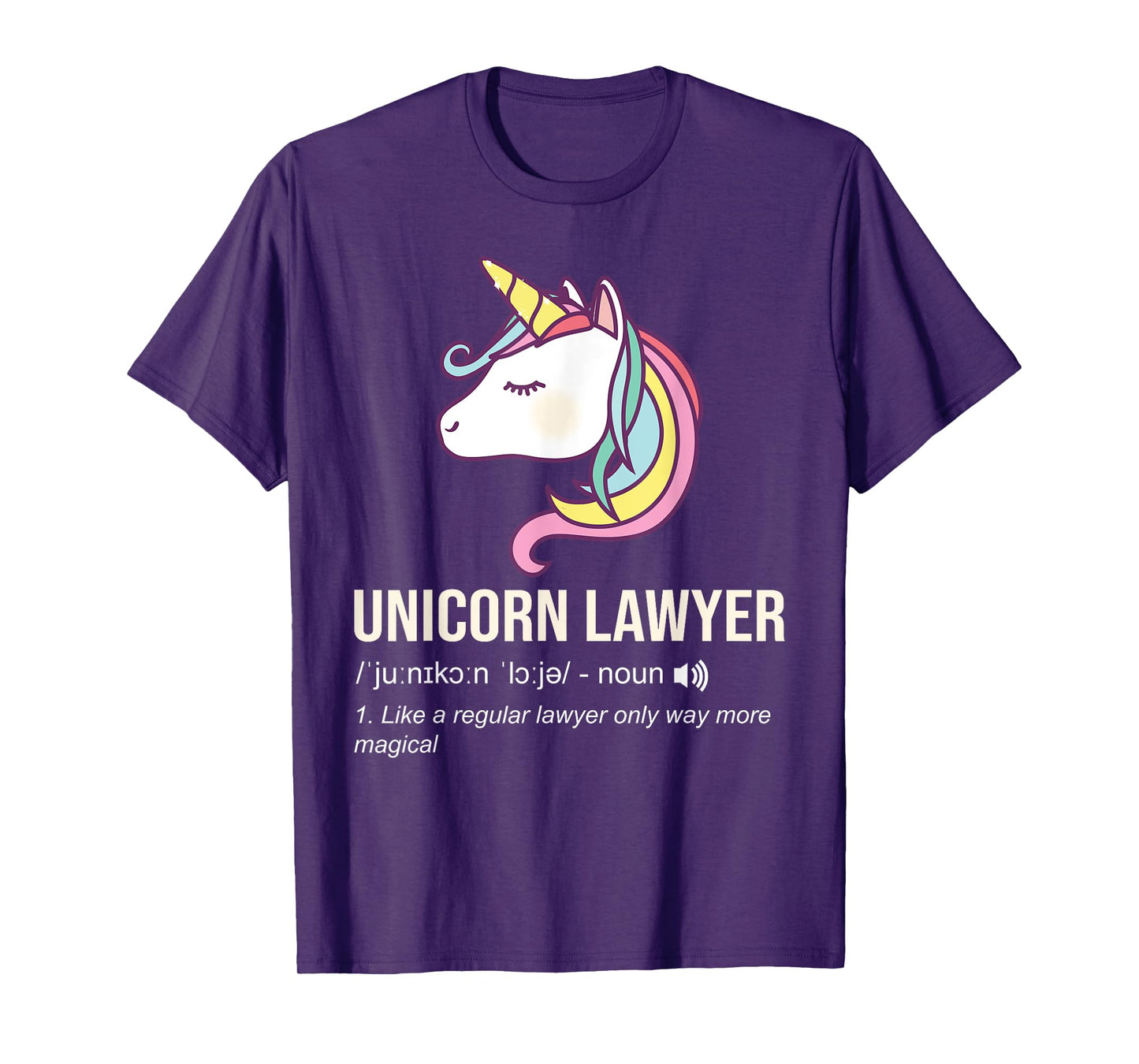 Unicorn Lawyer Like A Regular Lawyer Funny Shirt T-Shirt