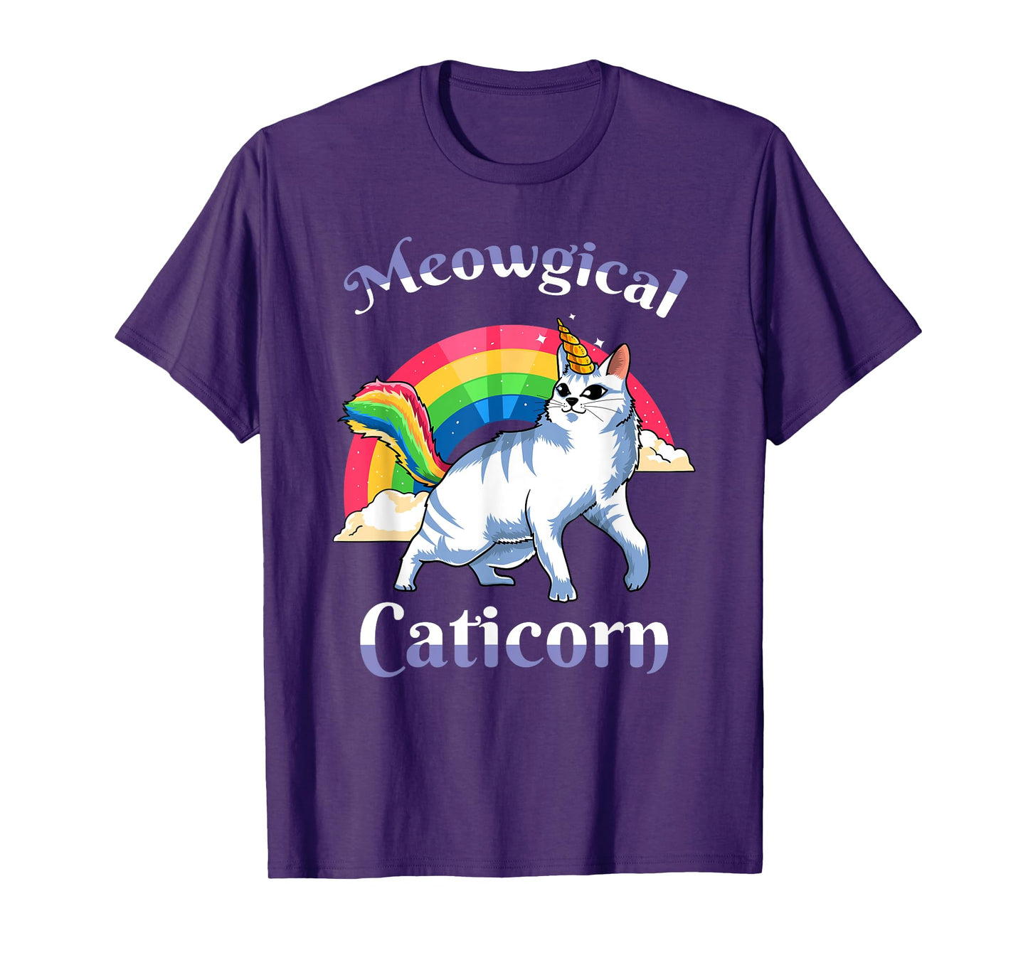 Meowgical Caticorn Unicorn Cat Girls Kitty Kitten Lover Gift T-Shirt