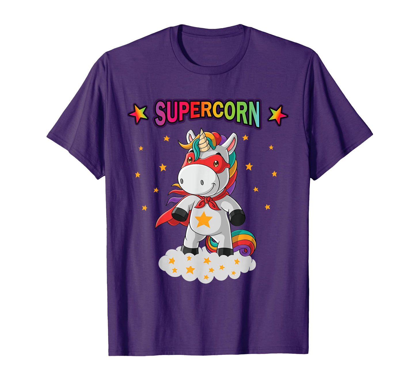 Unicorn Superhero Supercorn Hero Boys Girls Gift T-Shirt
