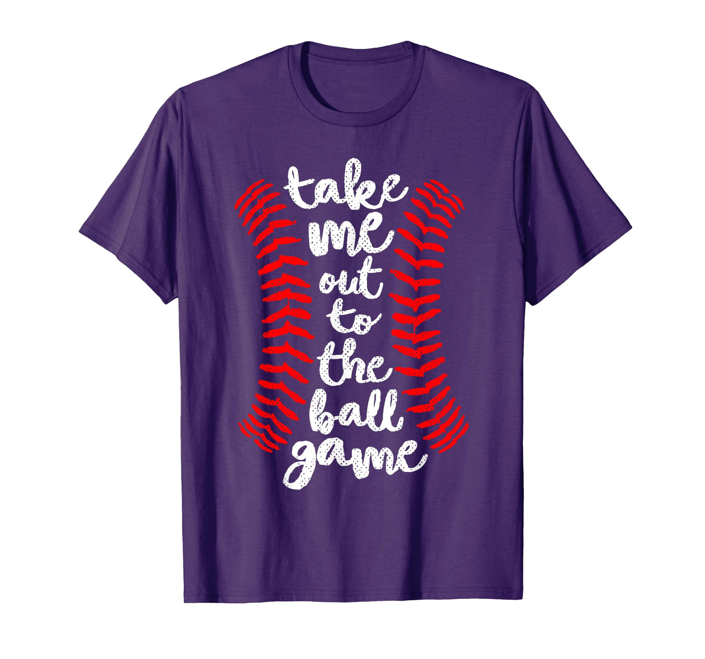 Take Me Out Ball Game Shirt Baseball Song Red Blue Black T-Shirt
