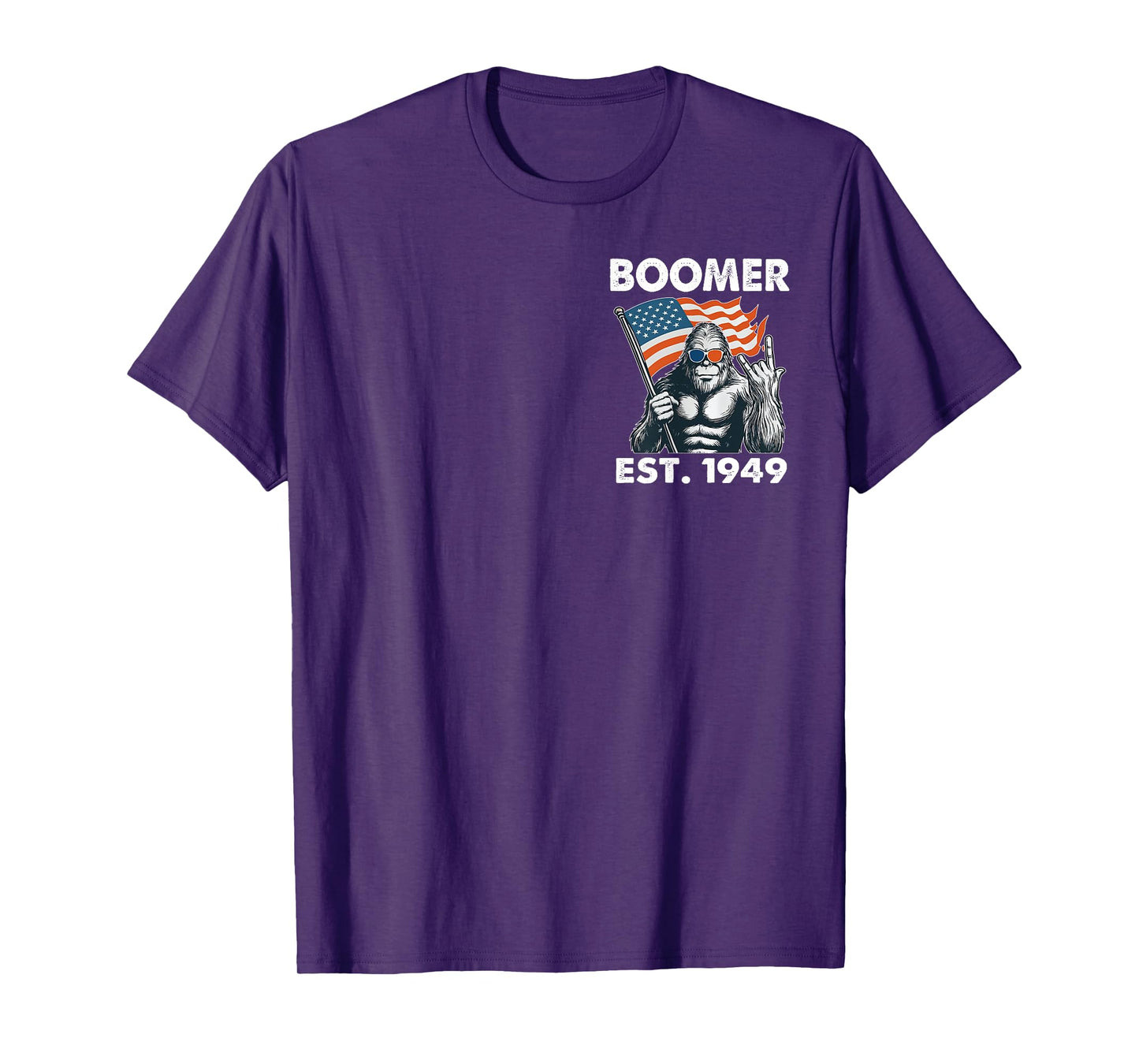 Boomer Est 1949 Walk Away I Am A Grumpy Old Man (2 SIDES) T-Shirt