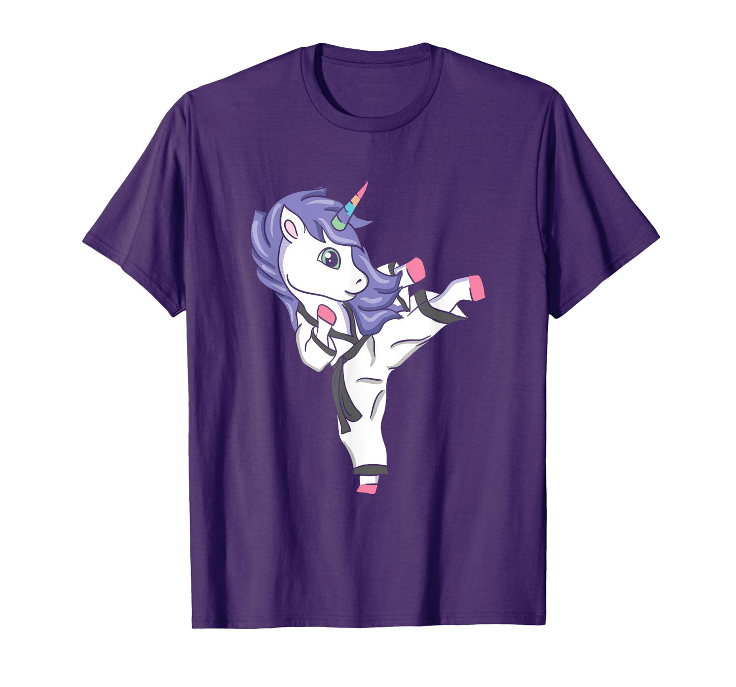 Funny Unicorn Karate Girl I Taekwondo Martial Arts T-Shirt