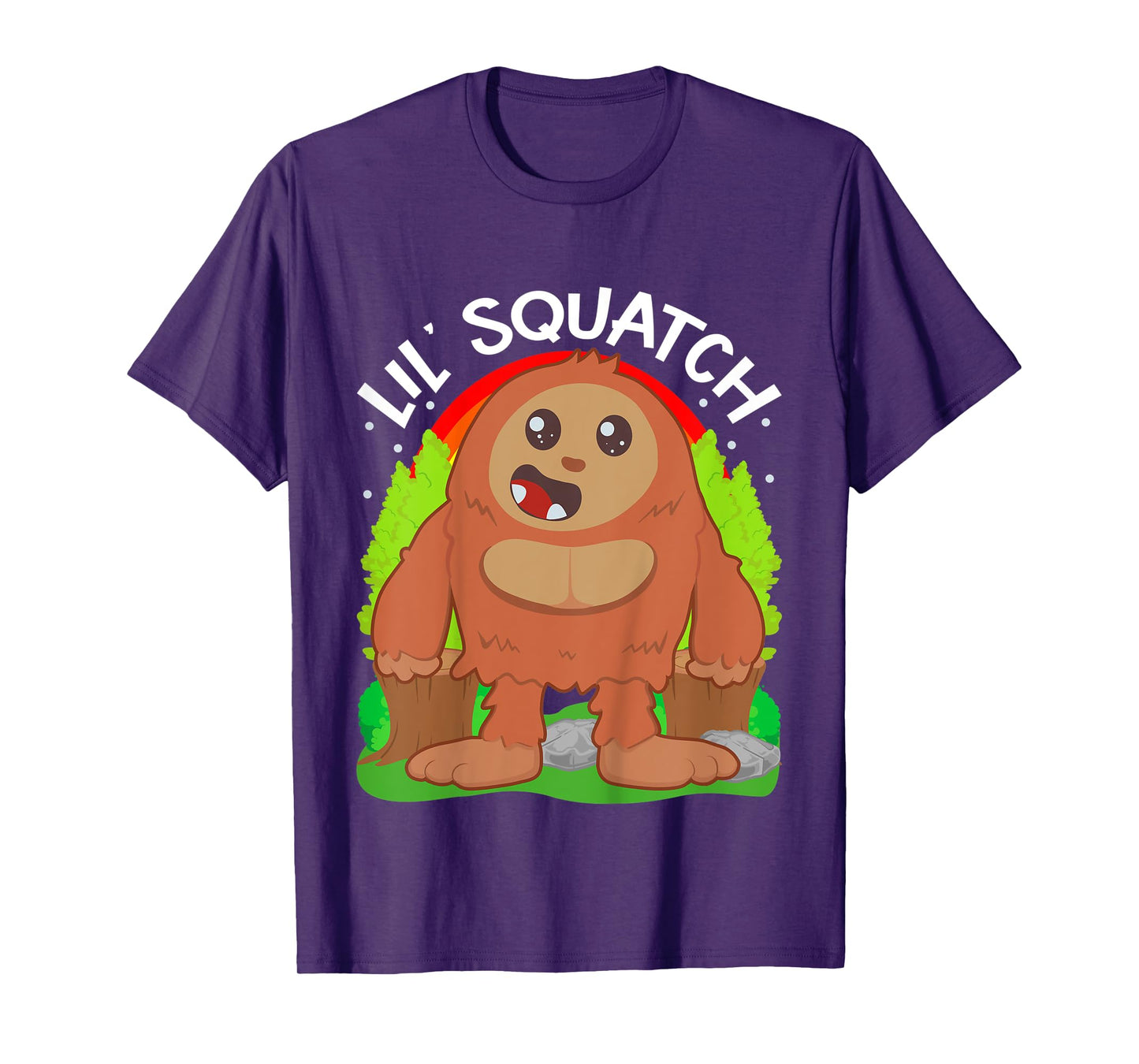 Kids Lil Squatch Cute Baby Bigfoot Boys Little Sasquatch Kids Boy T-Shirt