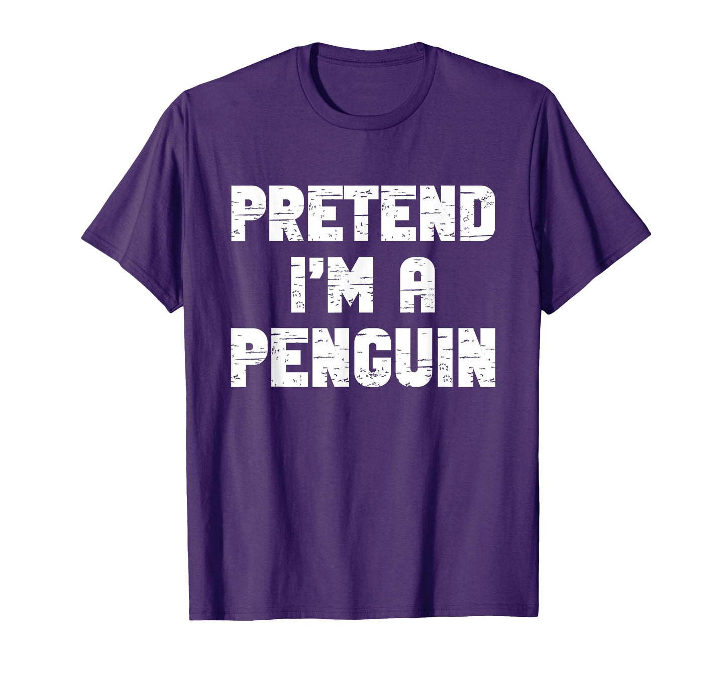 Halloween Pretend I'm A Penguin Costume Lazy Adult Kids T-Shirt