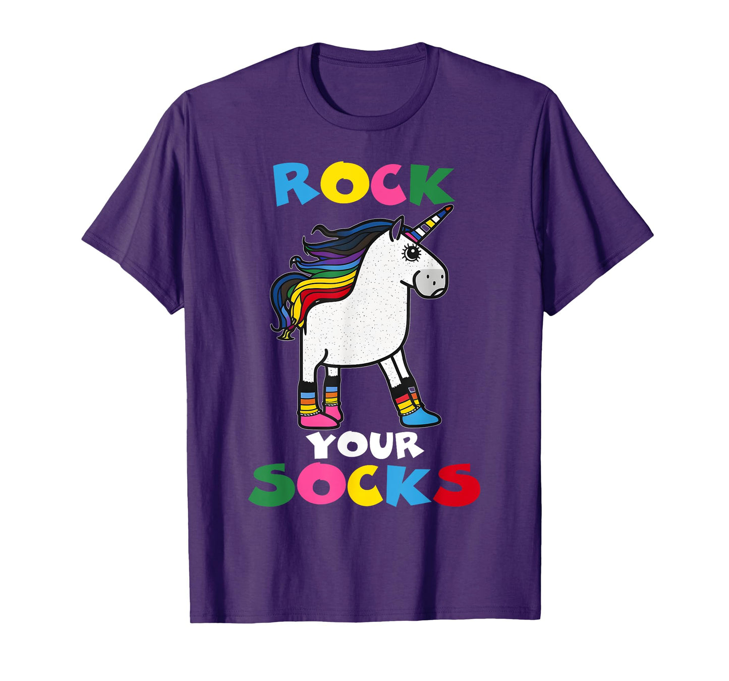 WORLD DOWN SYNDROME DAY Rock Your Socks Unicorn T-Shirt