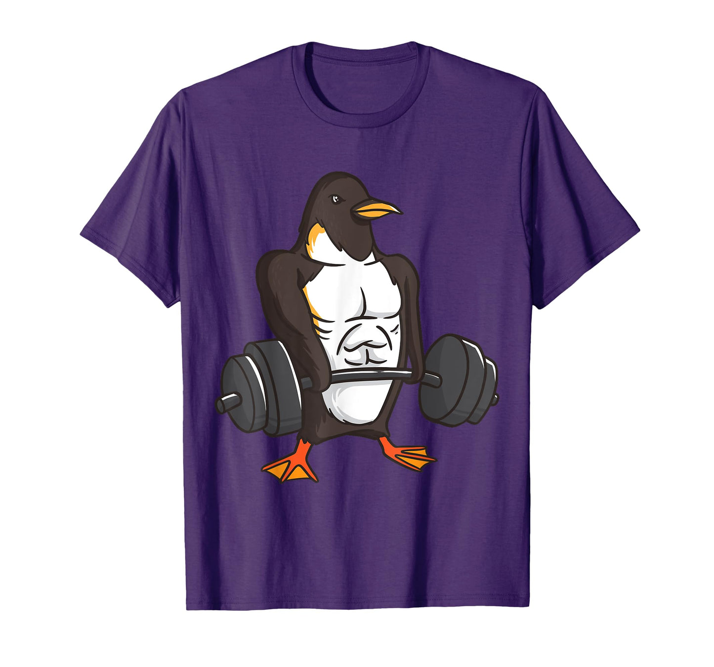 Penguin Powerlifting Weightlifting Gym Animal Lovers Gift T-Shirt