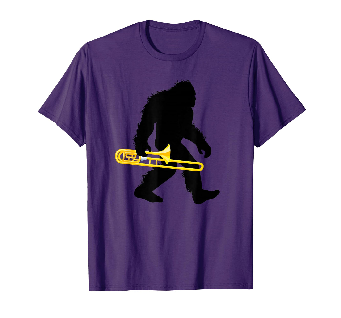 Bigfoot Trombone Sasquatch Trombonist Apparel T-Shirt