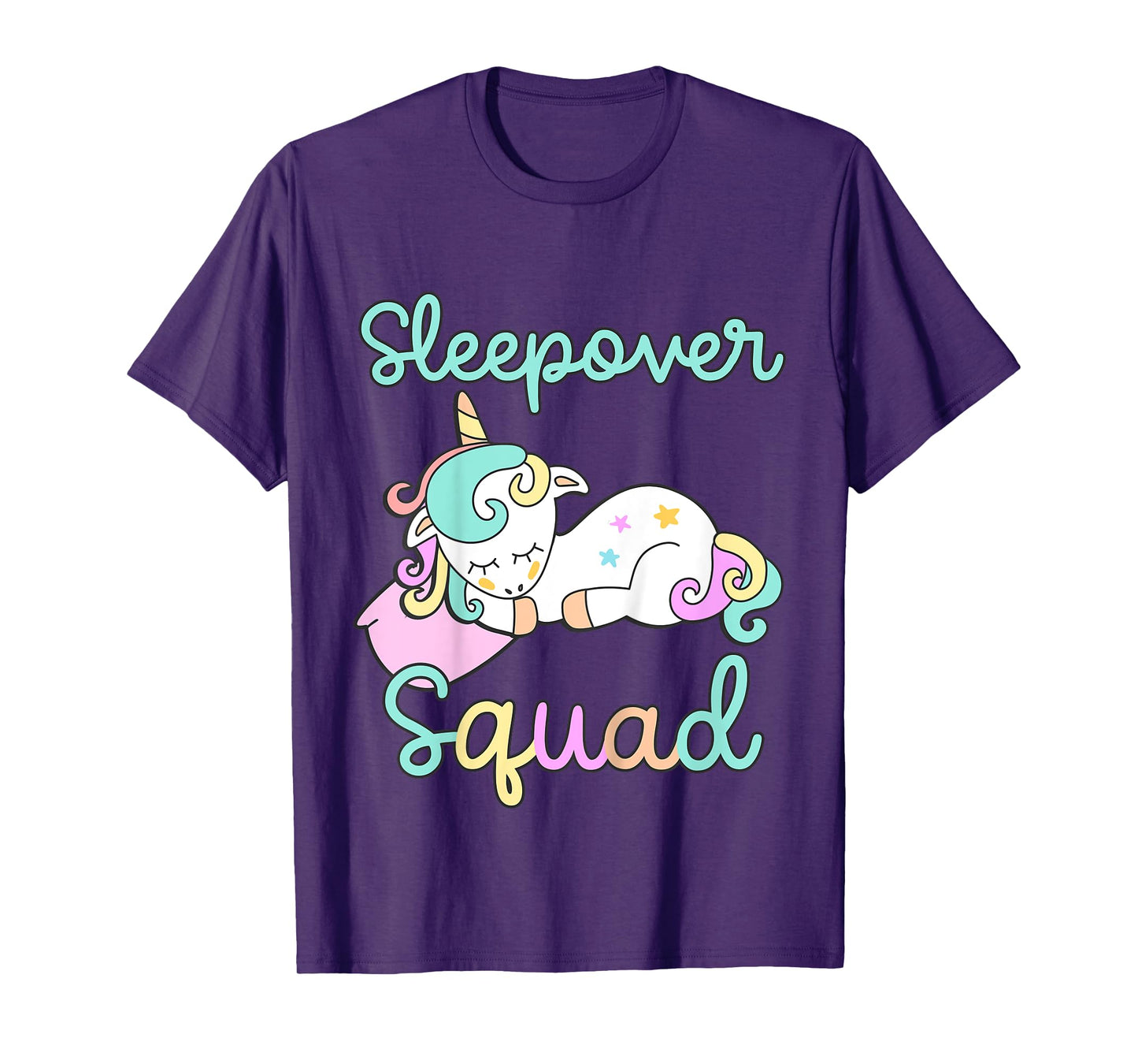 Sleepover Squad Pajamas Girls Unicorn Slumber Party Toddler T-Shirt