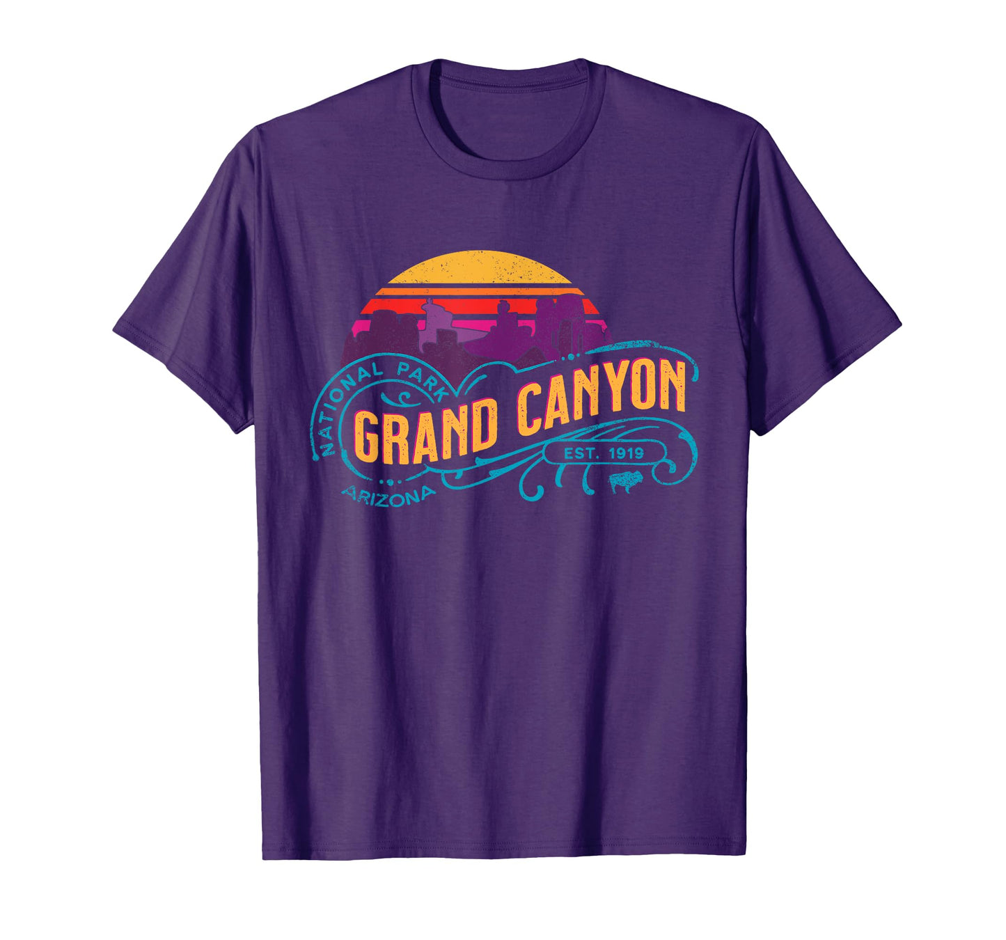Retro Grand Canyon National Park Vintage Sunset Souvenir T-Shirt