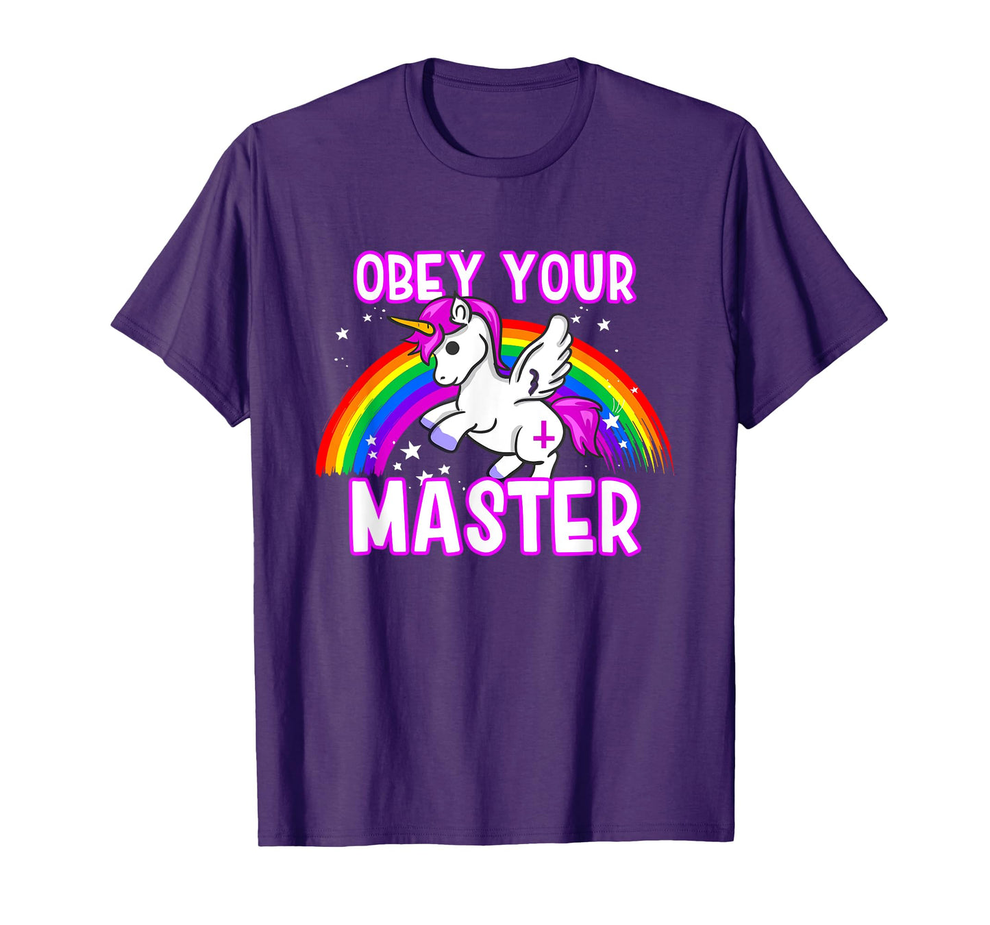 Obey Your Master - Bad Unicorn Religion Heavy Metal God T-Shirt