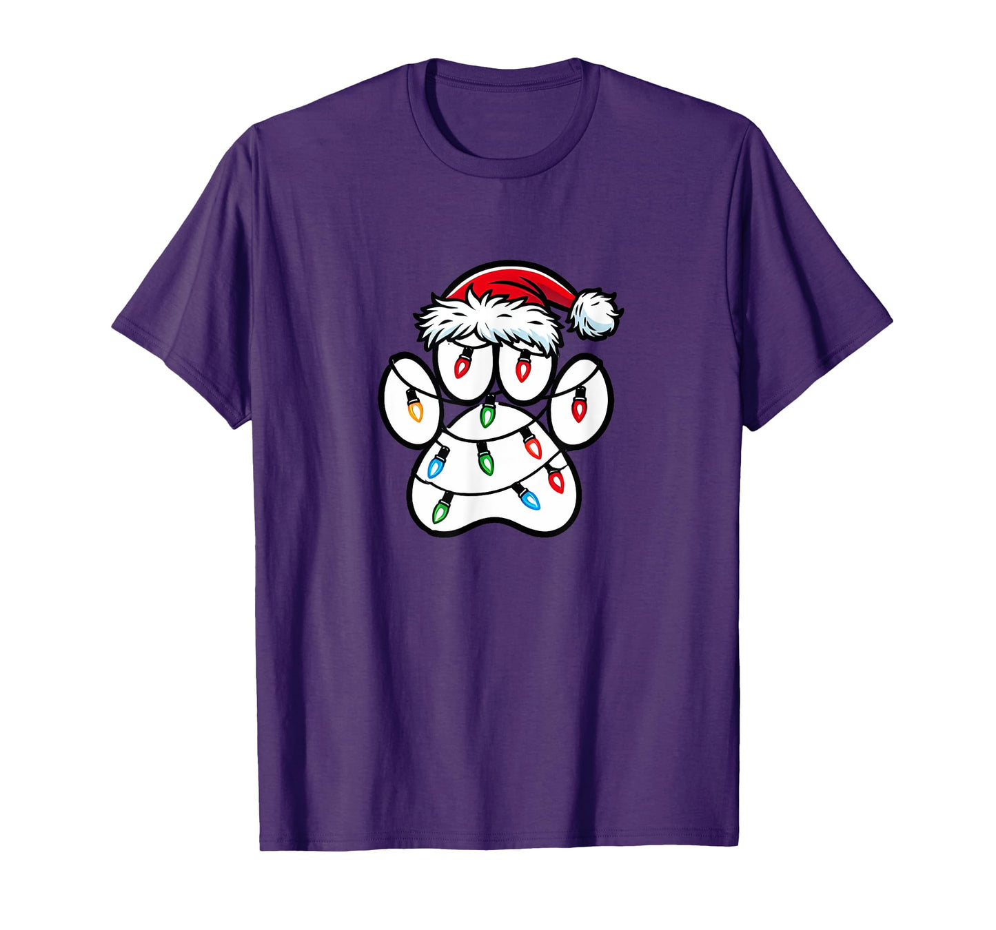 Christmas Dog Paw Christmas Dog Xmas Men Women Kids T-Shirt