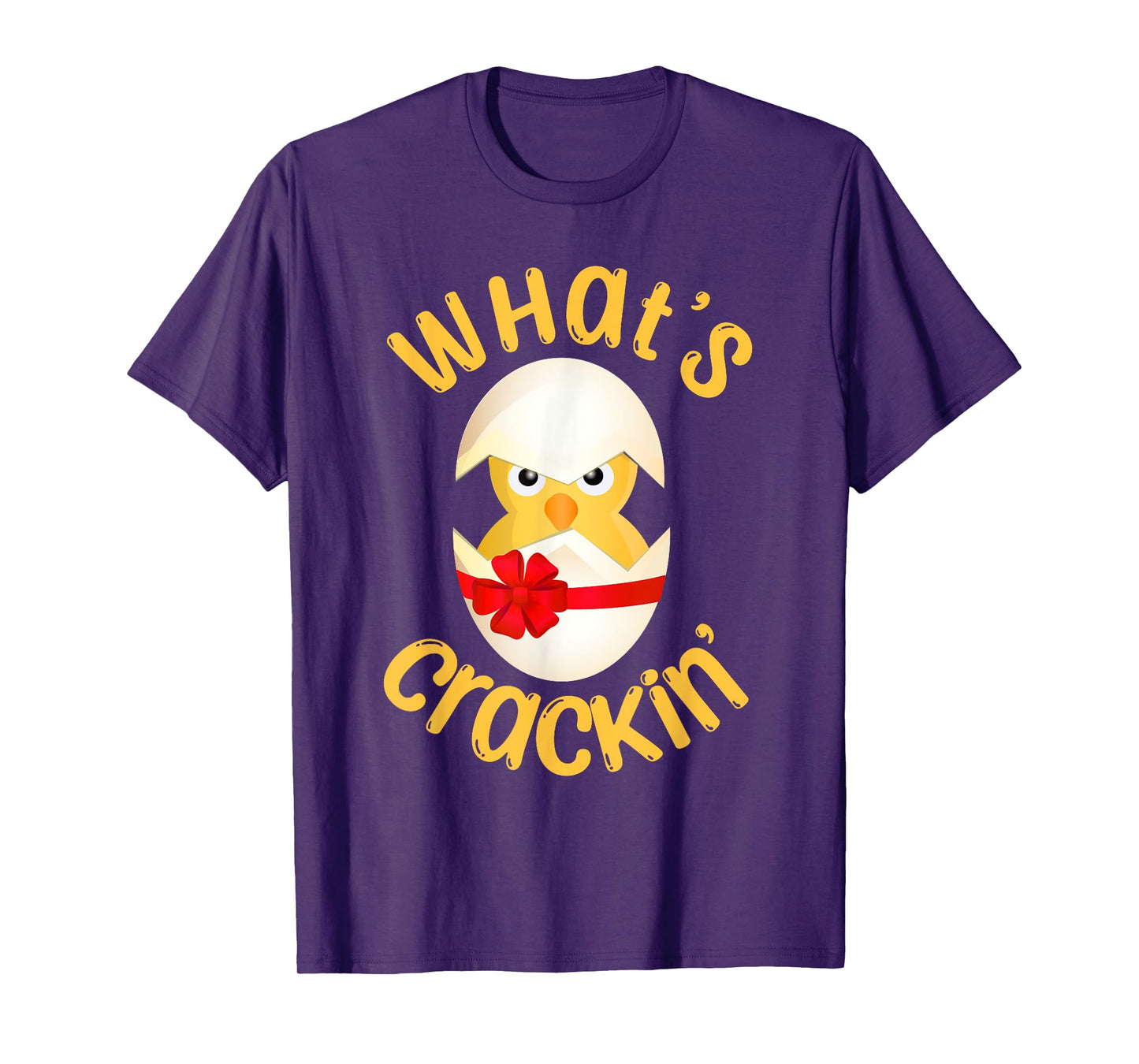 What's Crackin' Hatching Chick Funny Easter Egg Chicks T-Shirt