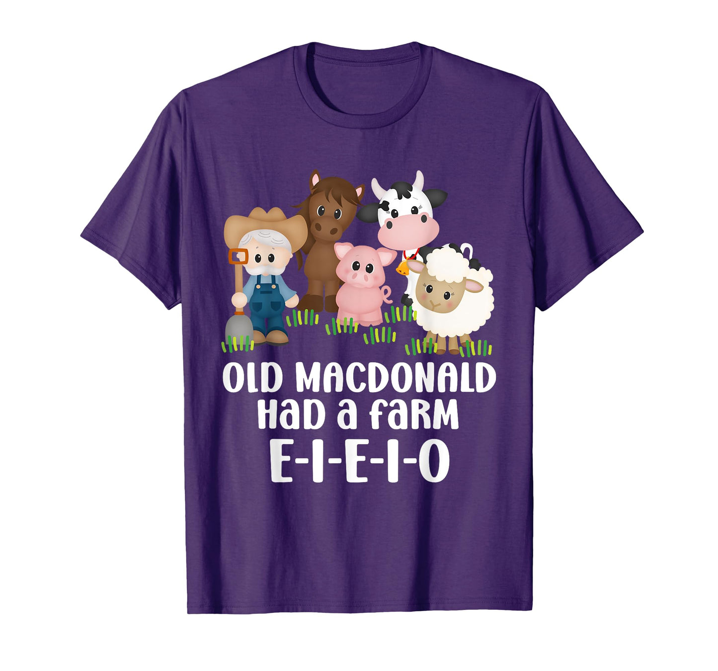 Old MacDonald Had a Farm E-I-E-I-O Nursery Song Toddler Kids T-Shirt